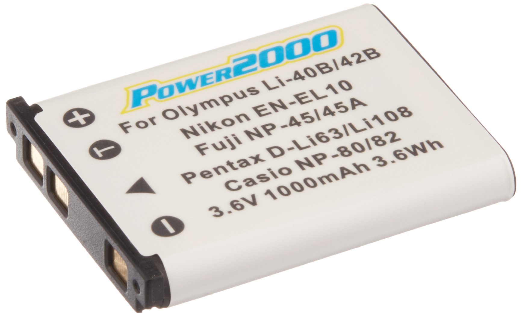 Power2000 ACD 268 Rechargeable Battery Replacement for Olympus Li-42B / Nikon EN-EL10 / Pentax D-LI63 - Perfect for Digital Cameras, Camcorders & Photography Accessories (Great for Travel, Events & Professional Photography)