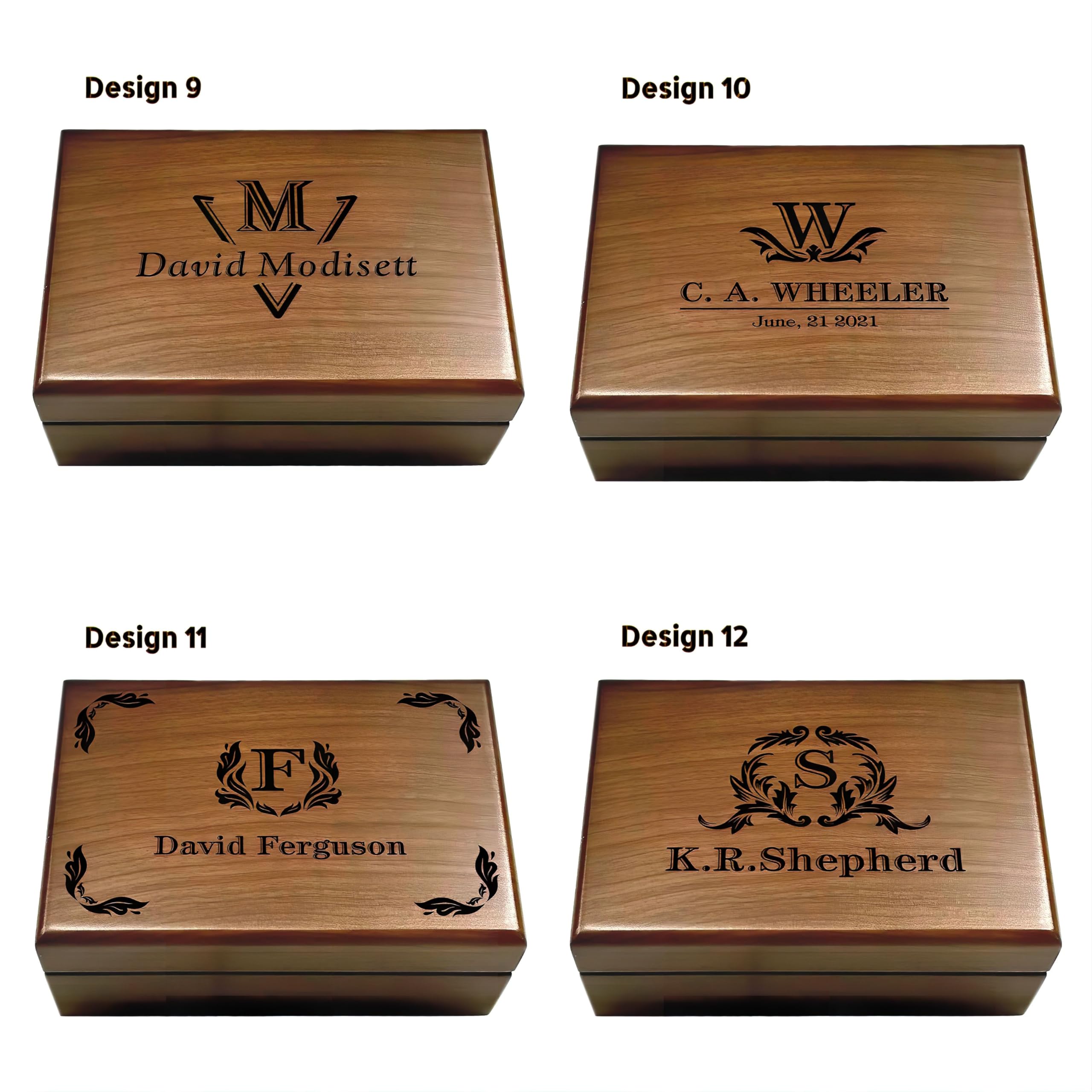 Personalized Engraved Wooden Box - Wedding, Anniversary & Gifts for Home