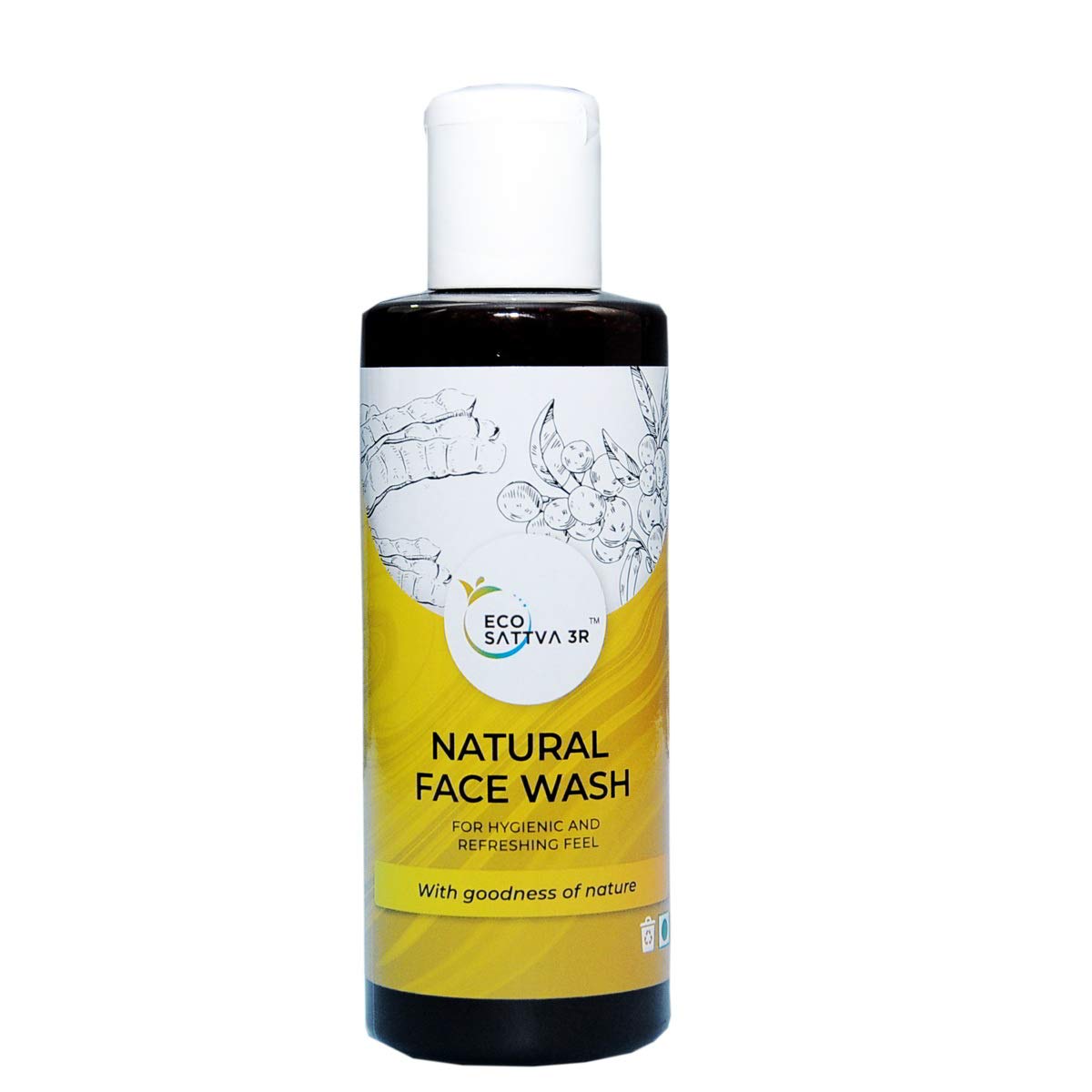 EcoSattva 3R-Natural Hair & Body Wash and Face Wash Combo (200ml Each) - Organic Plant-Based Formula for Sensitive Skin | Perfect for Travel, Gym & Daily Shower Routine