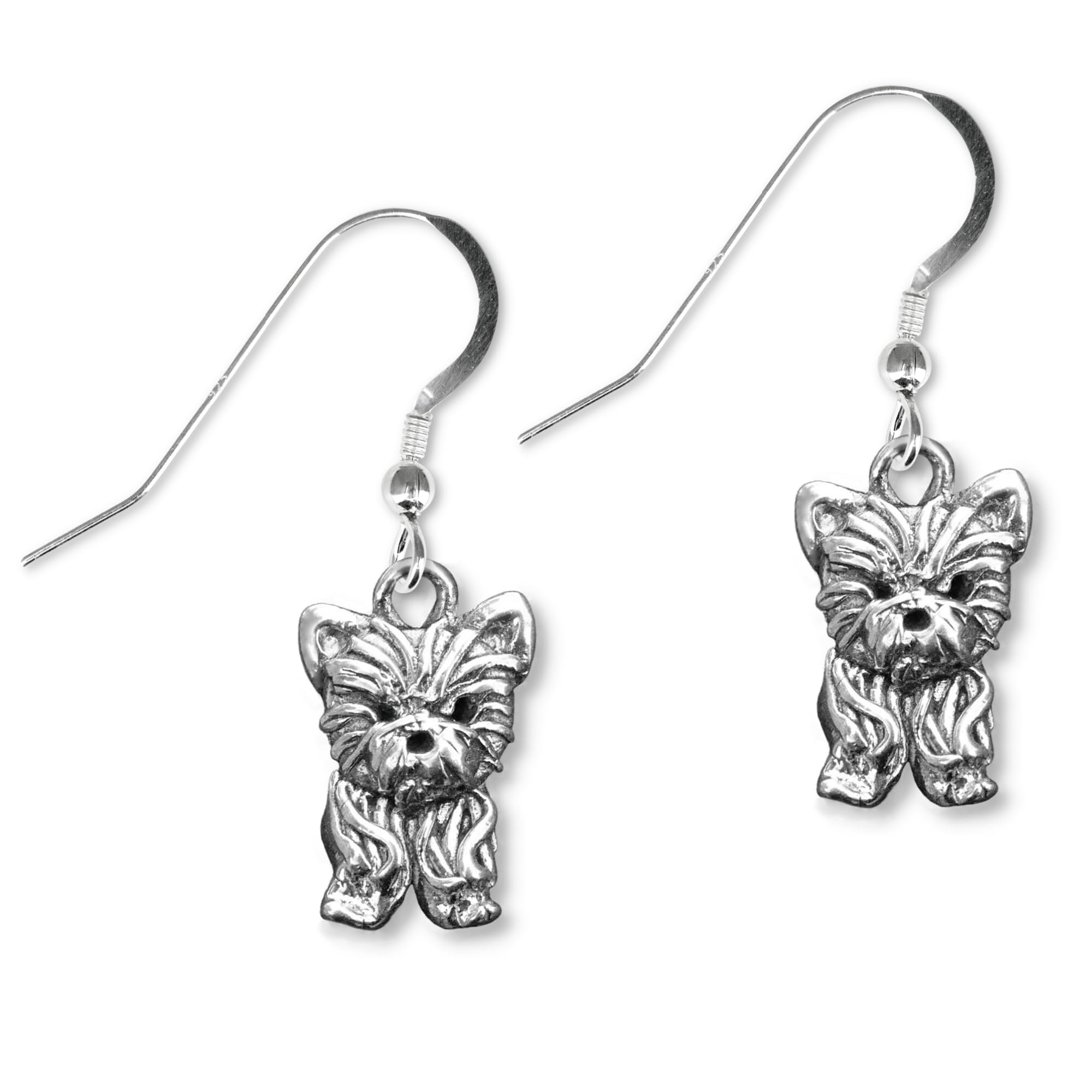 Sterling Silver Yorkie Dog Earrings for Women | Handmade Yorkie Jewelry Gifts | Perfect for Dog Lovers & Pet Owners | Birthday, Anniversary & Christmas Gifts for Her