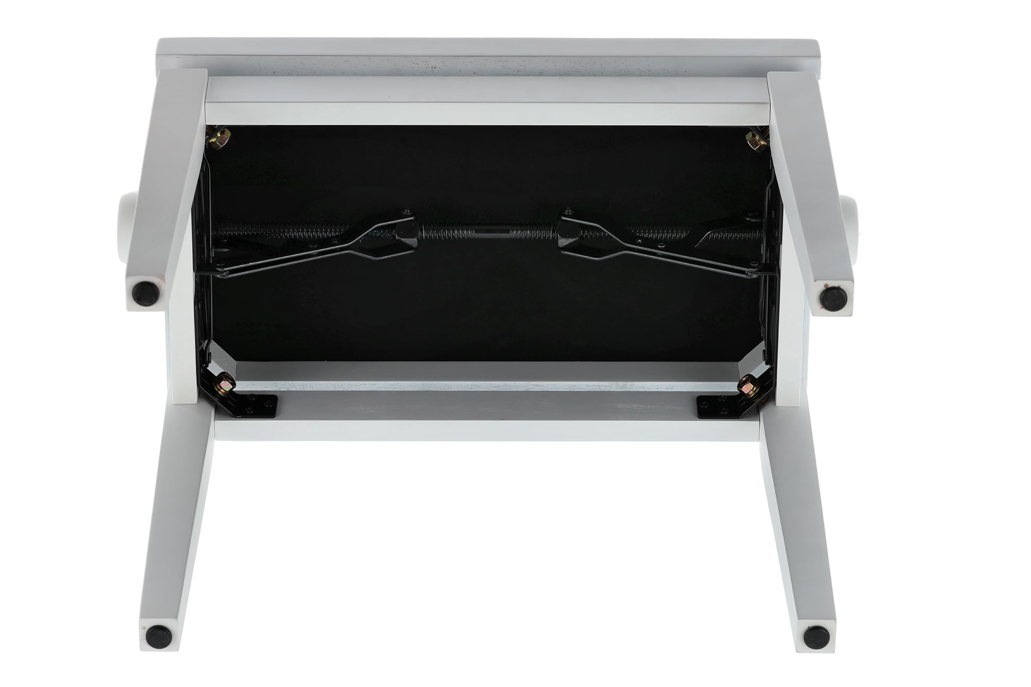 Premium Gewa Deluxe Piano Bench - Adjustable Height, White Frame with Black Seat - Perfect for Home, Studio & Concert Use
