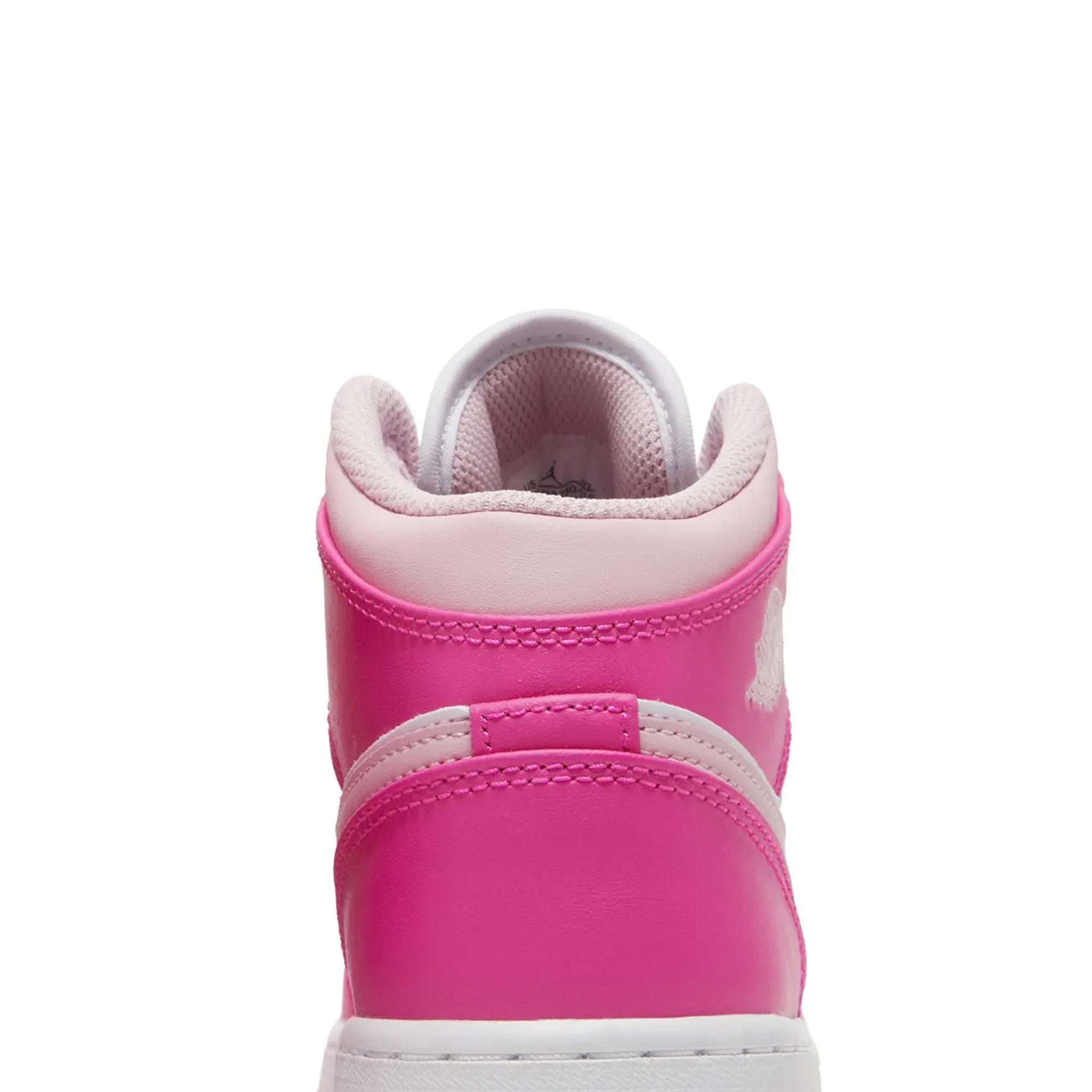 Air Jordan 1 Mid 'Fierce Pink' GS Basketball Shoes for Girls - Stylish Pink Sneakers for School, Sports & Streetwear Fashion
