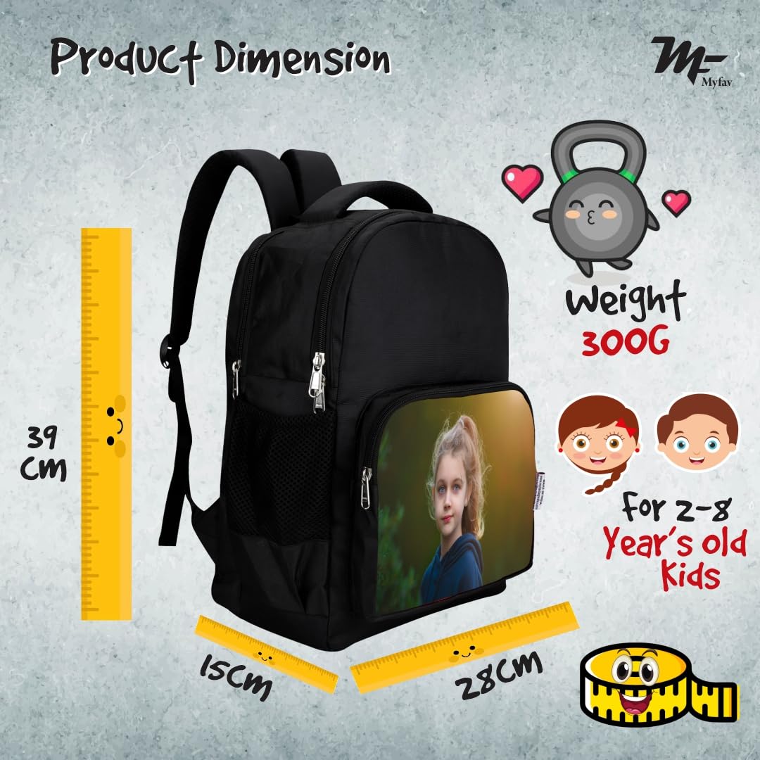 Custom Printed Personalized Backpack for Kids Ages 2-10 | School Backpack for Boys & Girls | Durable Daycare, Picnic & Travel Bag | Perfect for Preschool, Kindergarten & Outdoor Adventures
