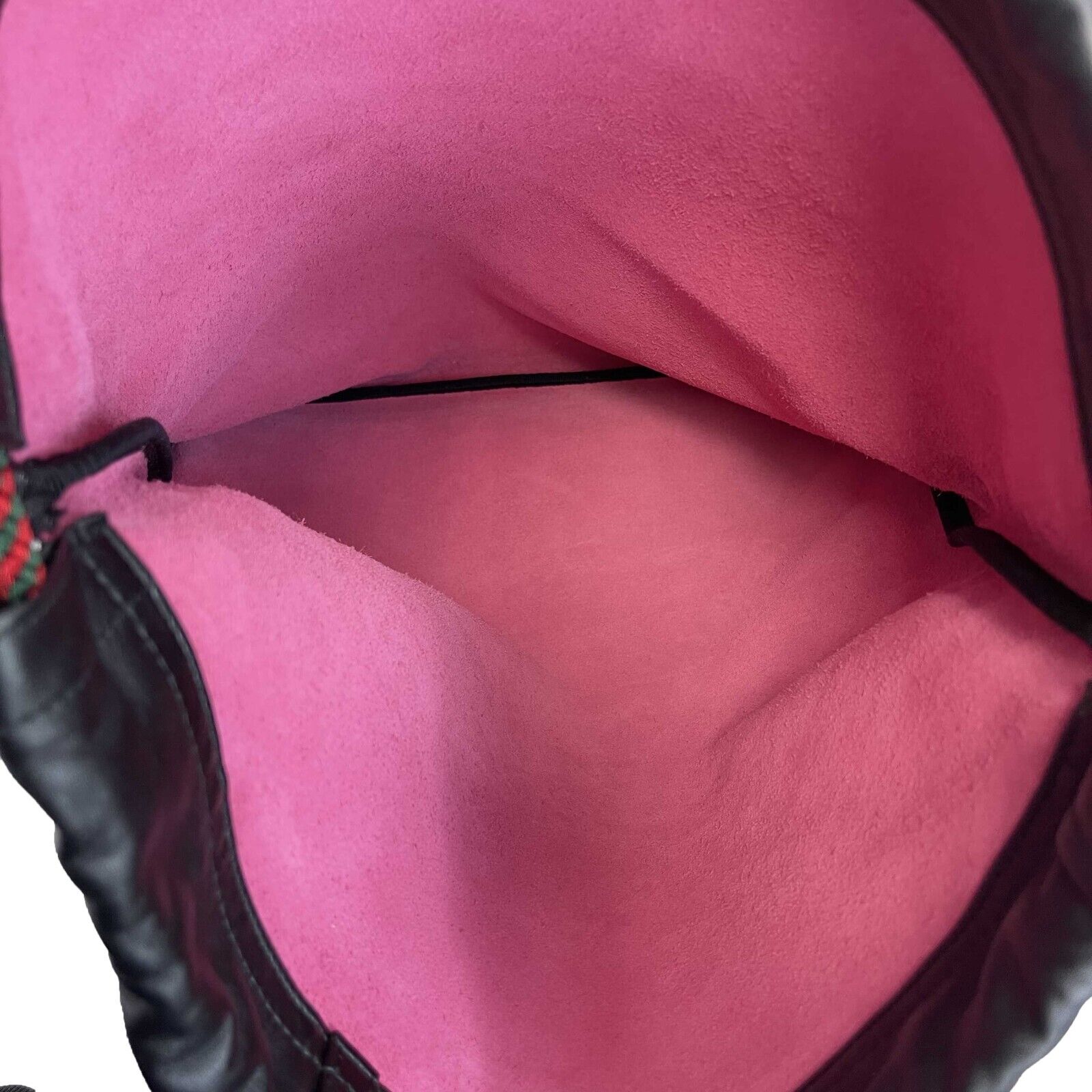 Gucci Pink Logo Drawstring Backpack with Top Handle - Stylish Designer Backpack for Women, Travel, School & Everyday Use