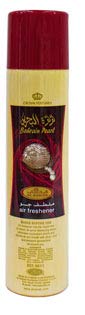 Al-Rehab Bahrain Pearl Air Freshener (300ml, 6 Pack) - Long-Lasting Fragrance for Home, Car & Office - Floral Scented Room Spray