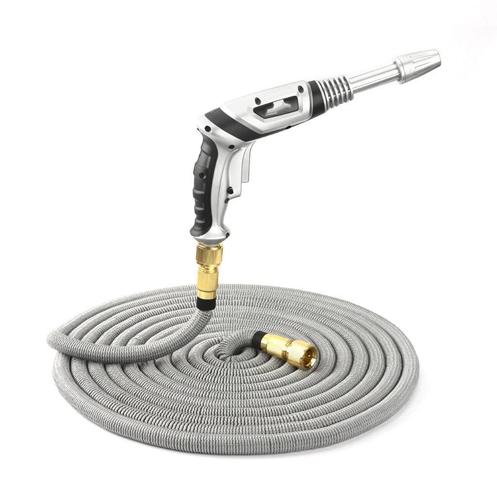 **25ft Expandable Garden Hose - Stretchable Water Hose for Car Washing, Gardening & Outdoor Cleaning - Flexible Lightweight Hose with Spray Gun - Perfect for Lawns, Patios & Driveways**