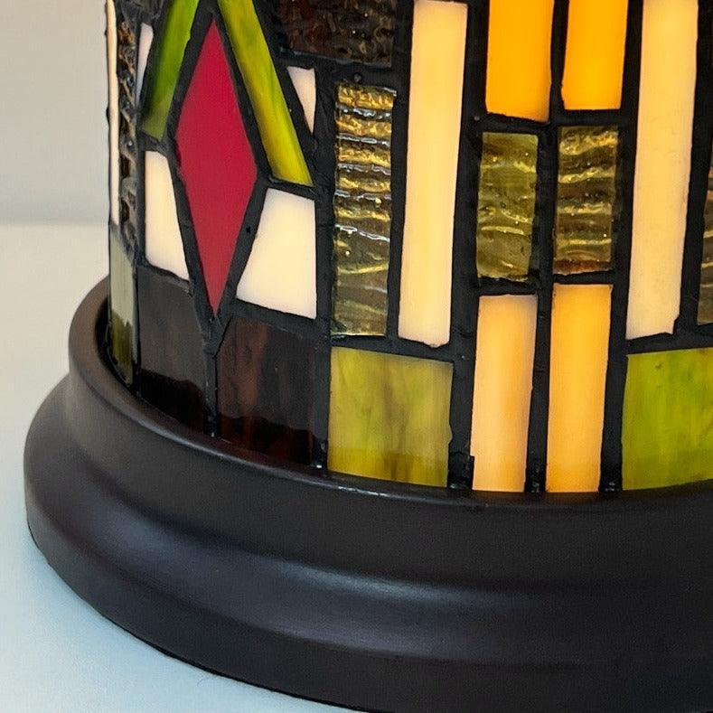 Prairie Round Tiffany Table Lamp - Handcrafted Stained Glass Lighting for Living Room, Bedroom & Office - Tiffany Lighting Direct