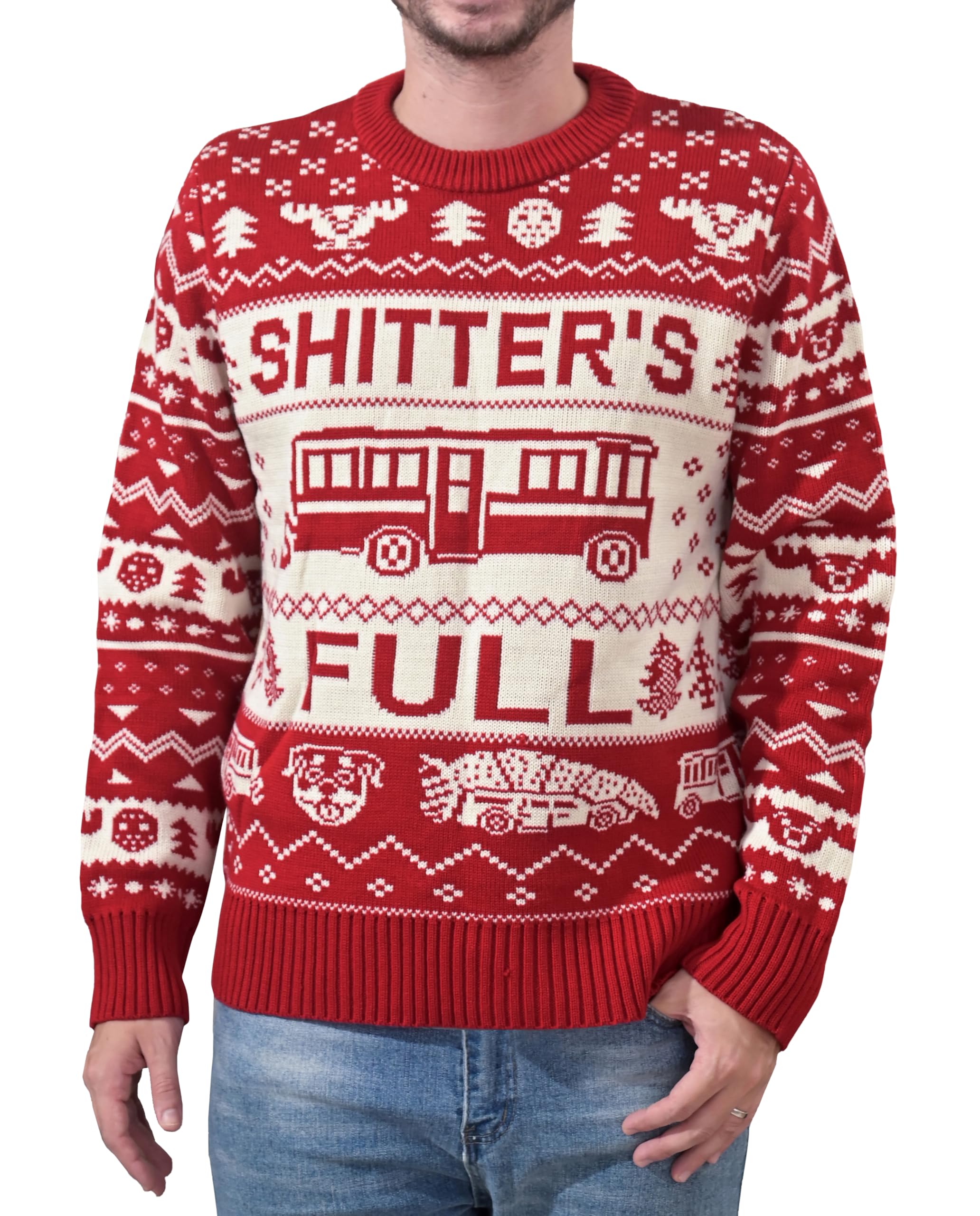 Todd Red Ugly Christmas Sweater - Funny Holiday Vacation Themed Pullover for Men & Women | Perfect for Christmas Parties, Gifts & Festive Outfits