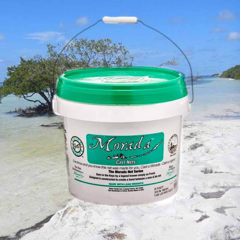Betts Morada Cast Net 3/8 Inch Mesh - Premium Fishing Net for Saltwater & Freshwater - Perfect for Bait Fishing, Shrimp, and Small Fish Catching