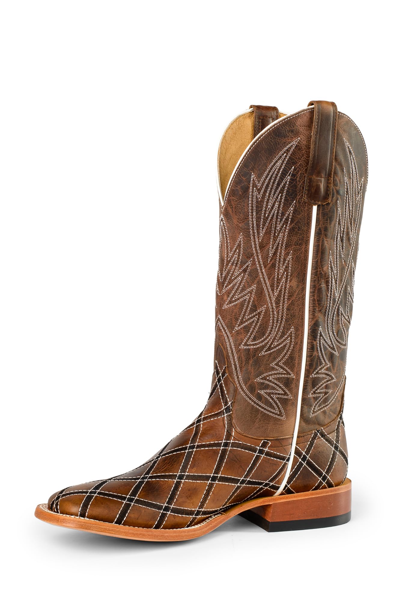 Horse Power Men's Sabotage Western Boots - Square Toe Cowboy Boots HP1082 for Riding, Country Style & Outdoor Work
