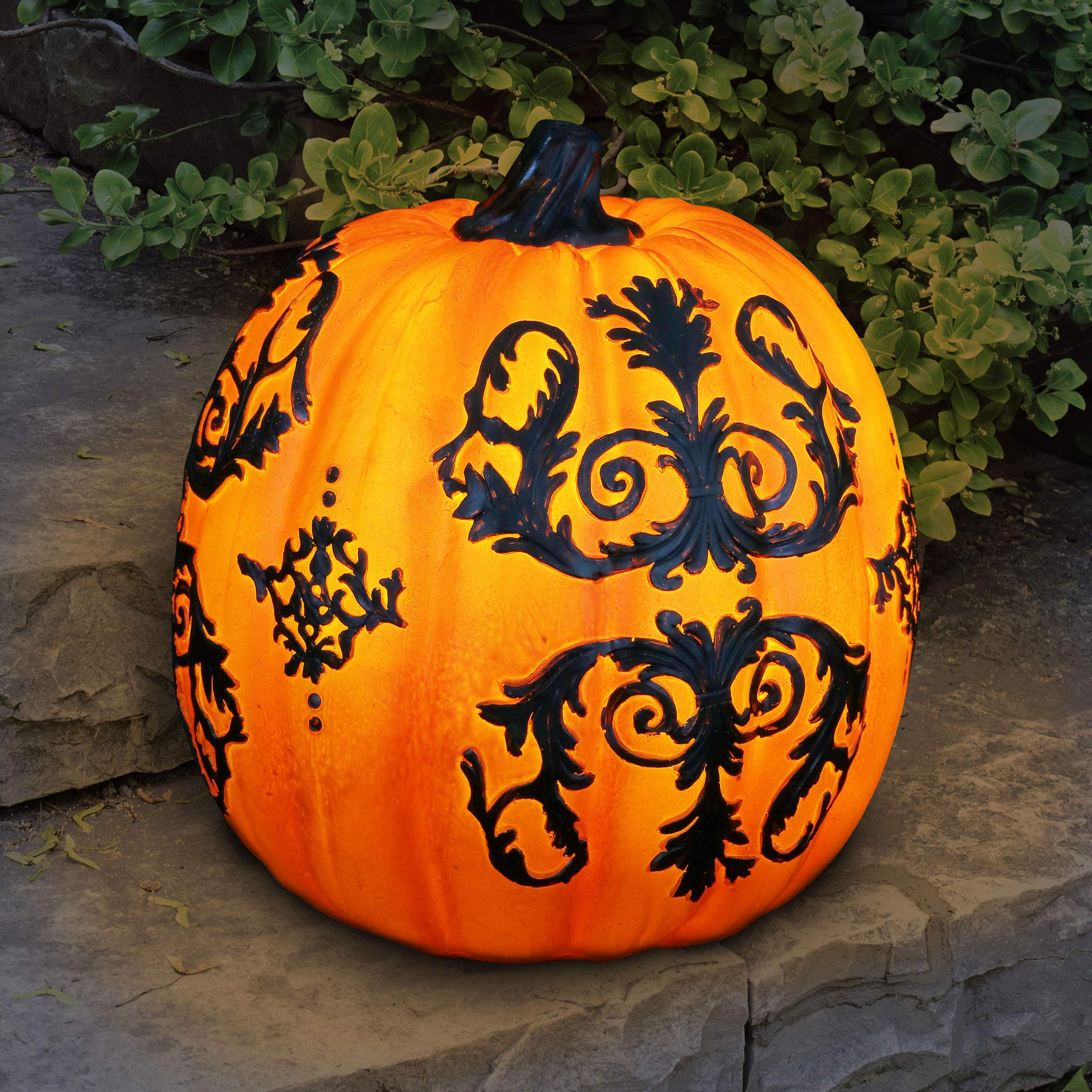 Exhart Halloween LED Light Up Pumpkin Statue - 9