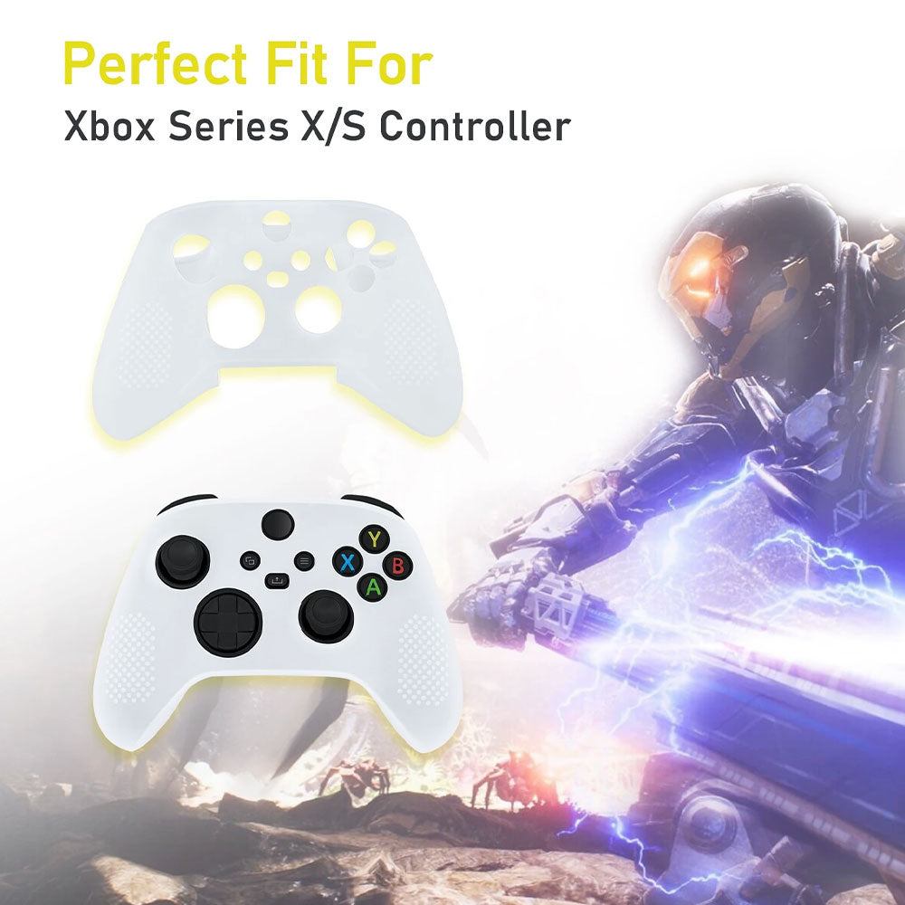 Non-Slip Silicone Grip Cover for Xbox Series S/X Controller - Blue | Enhanced Comfort & Control for Gaming, Streaming & Long Play Sessions
