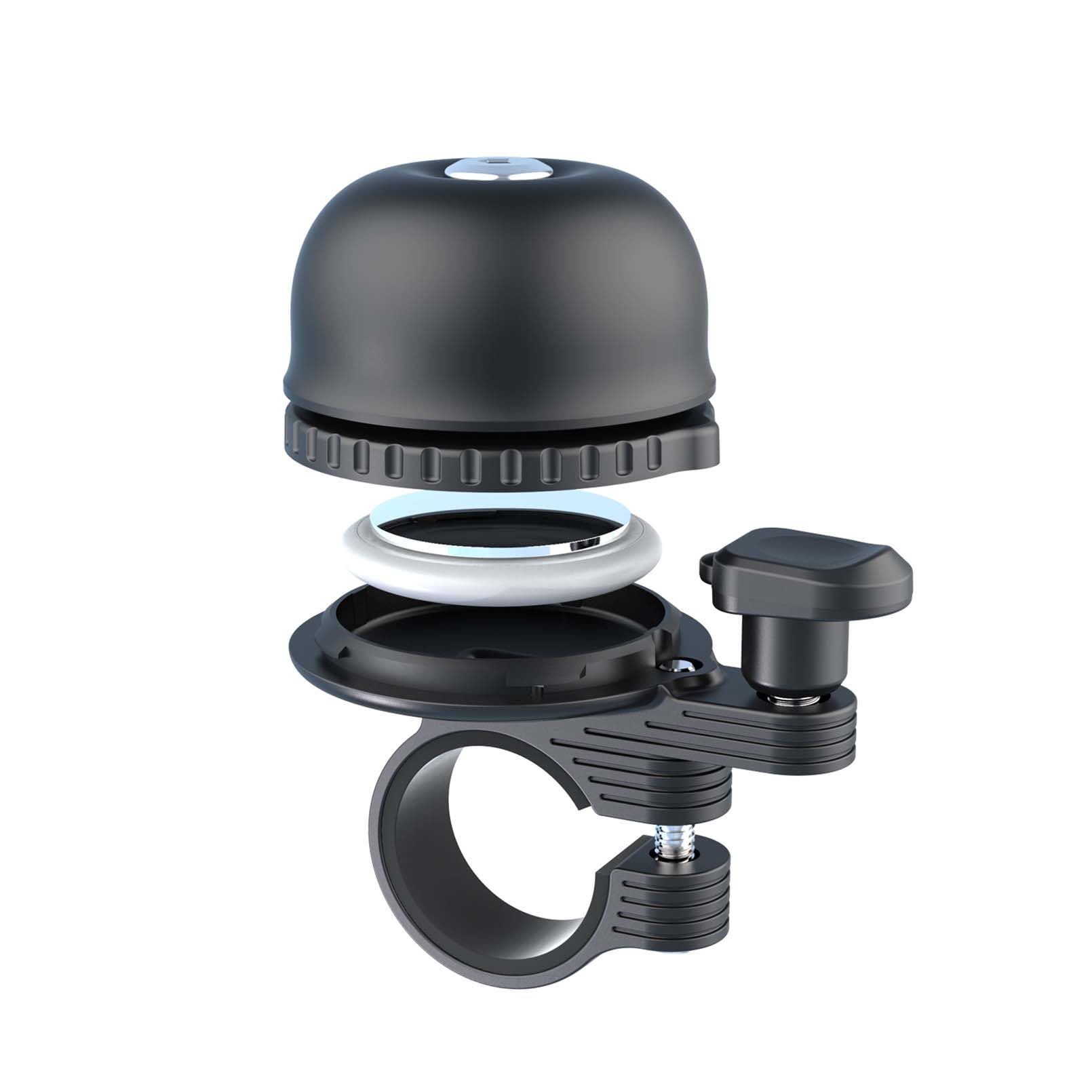 Apple AirTag Bike Bell - Hidden GPS Tracker Holder with Loud Alarm | Anti-Theft Bicycle Bell for Adults & Kids | Perfect for Road & Mountain Bike Handlebars | Great for Commuting, Cycling & Outdoor Adventures