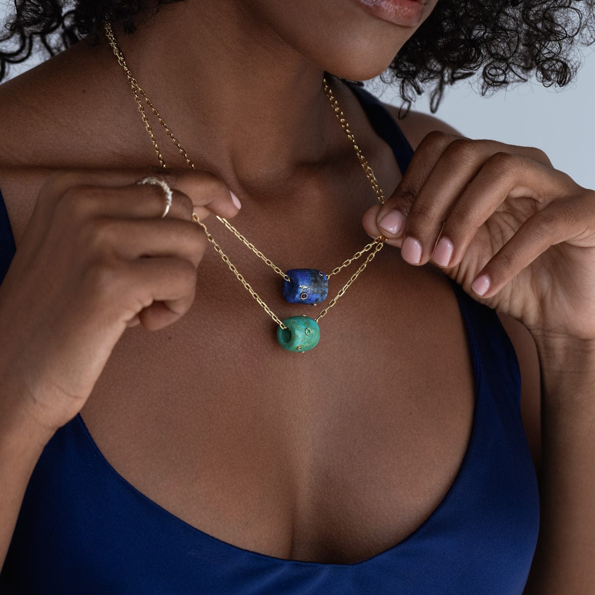Turquoise Orbit Pendant Necklace - Handmade Boho Jewelry for Women - Perfect for Everyday Wear & Special Occasions