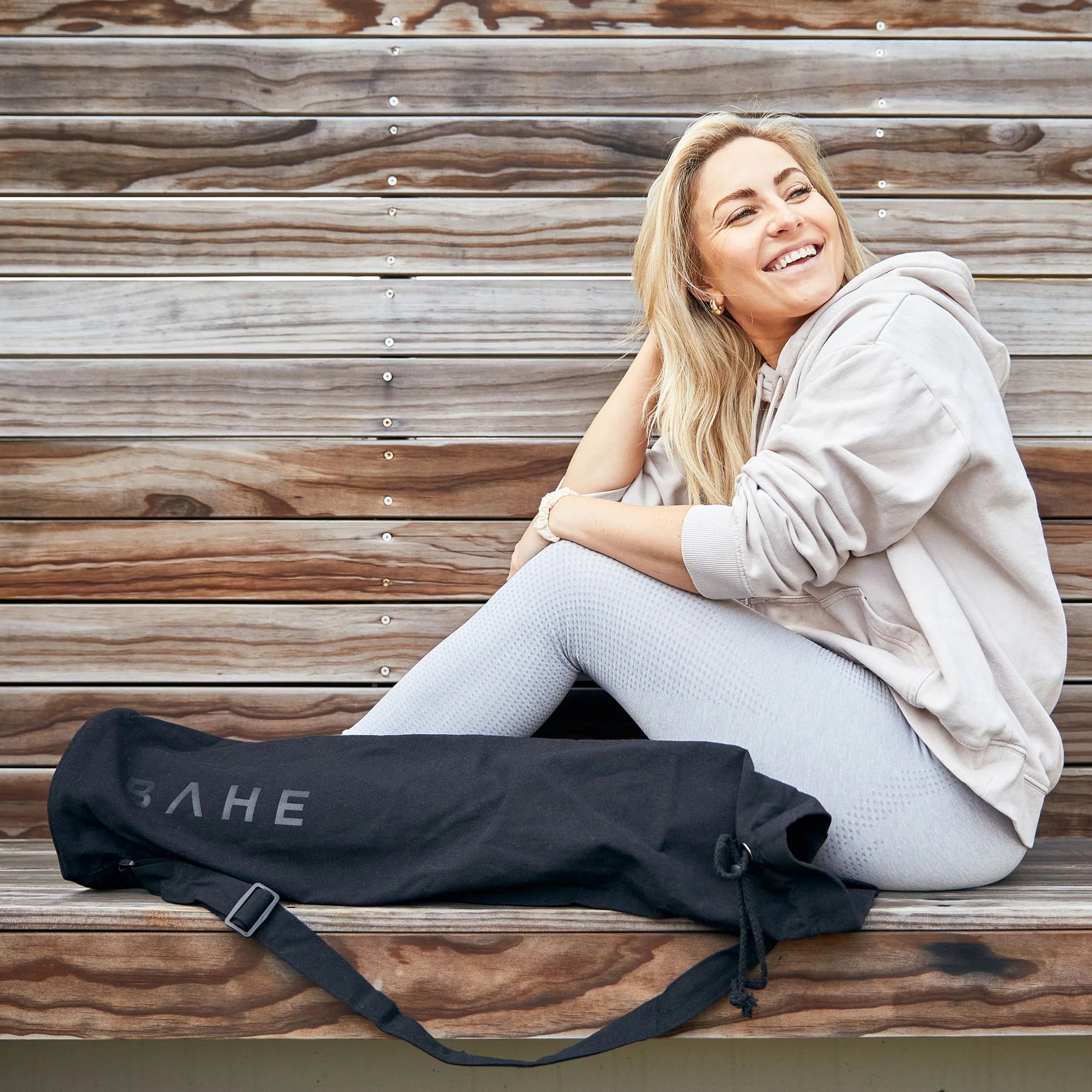 BAHE Essential Yoga Mat Bag - Durable & Stylish Anthracite Carry Case for Yoga Mats - Perfect for Gym, Studio & Travel