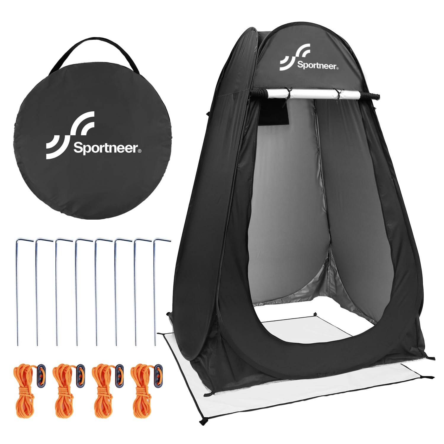 Sportneer Pop Up Privacy Shower Tent - Portable Changing Room for Camping & Beach (75