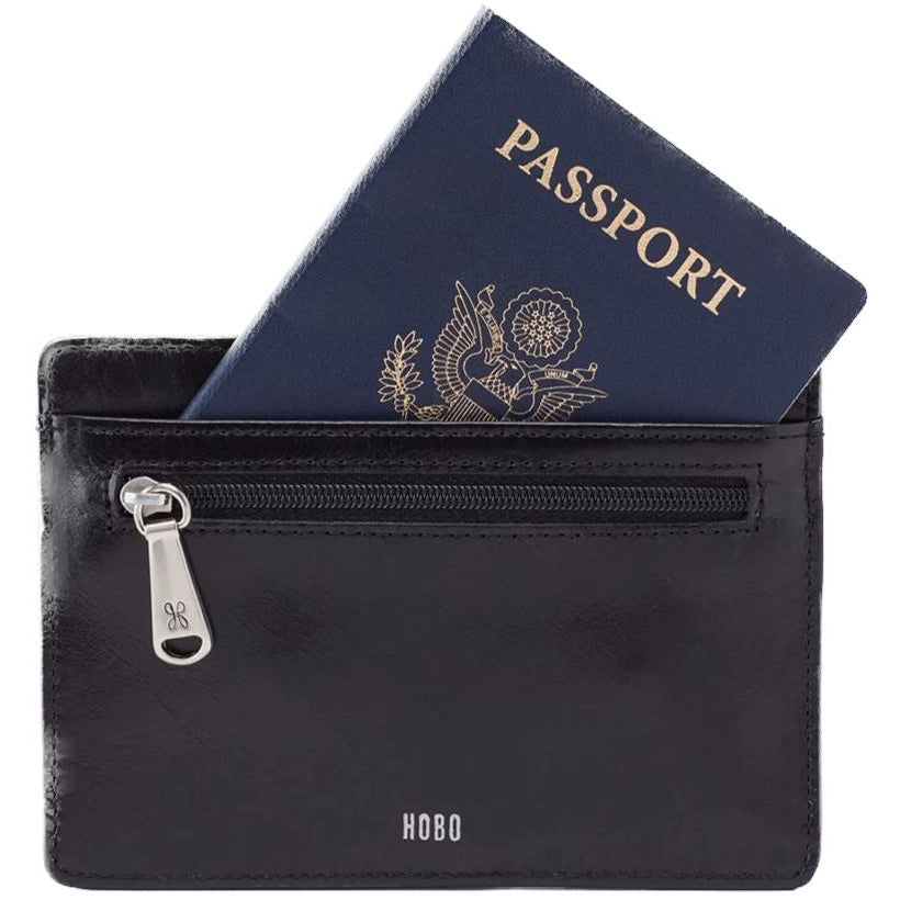 HOBO EURO SLIDE CARD CASE - Slim RFID Blocking Wallet for Women & Men - Perfect for Travel, Business & Everyday Use