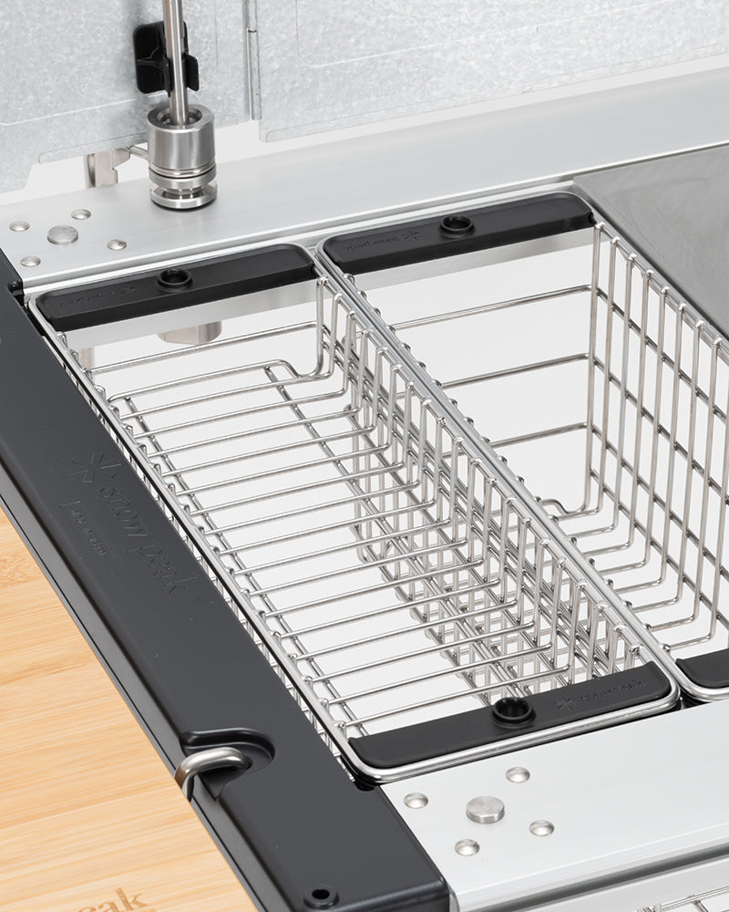 Shallow Mesh Tray Half Unit - Durable Wire Mesh Organizer for Kitchen, Bathroom & Office Storage - Perfect for Spices, Utensils & Small Items