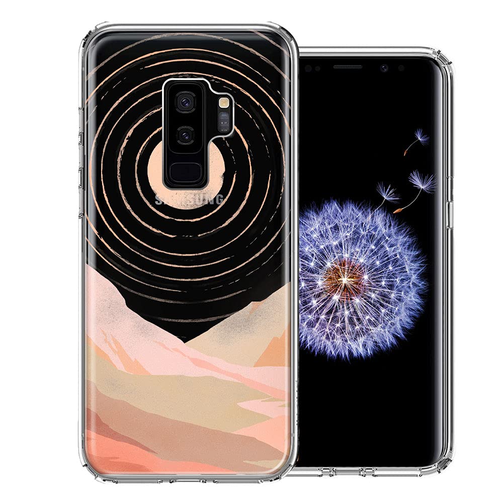 Samsung Galaxy S9 Plus Case - Desert Mountains Design Double Layer Cover for Protection