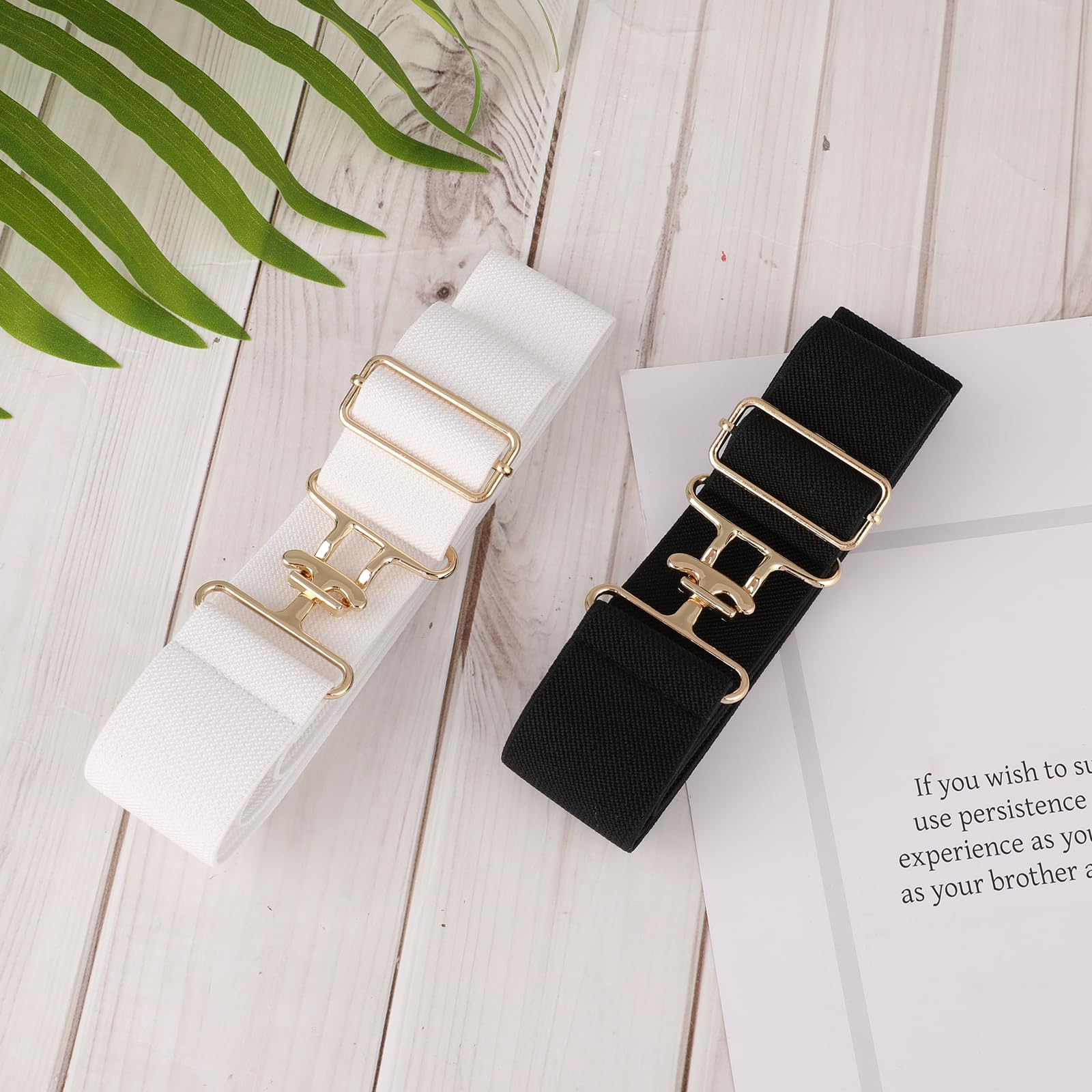 Equestrian Belts for Women - 2 Pack Elastic Horse Riding Belt with Buckle, 1.5 Inch Wide Horse Bit Design Belt for Women & Girls - Perfect for Equestrian Sports, Horseback Riding & Western Fashion