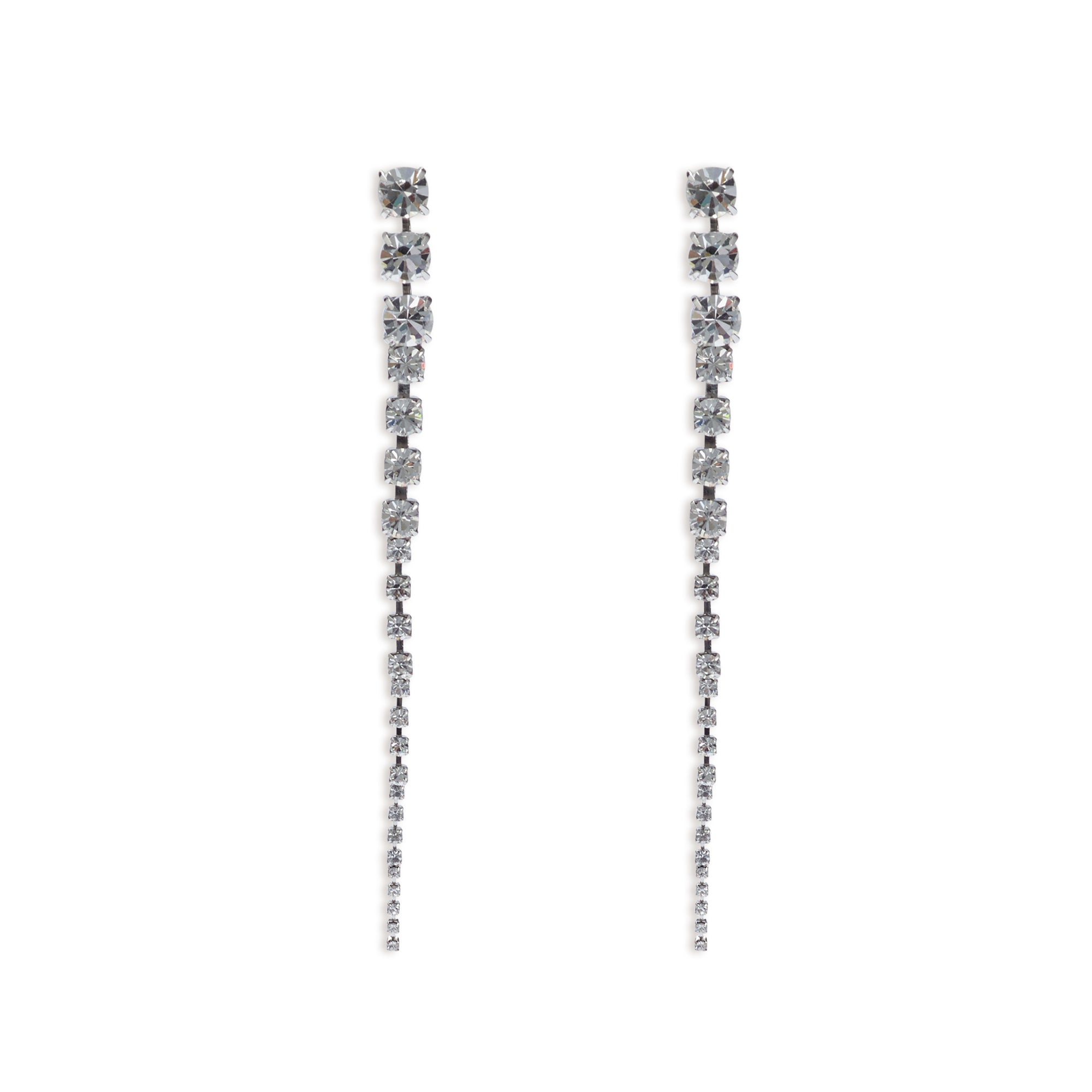 Elegant Crystal Spine Earrings for Women - Dainty & Hypoallergenic Jewelry - Perfect for Parties, Weddings & Everyday Wear