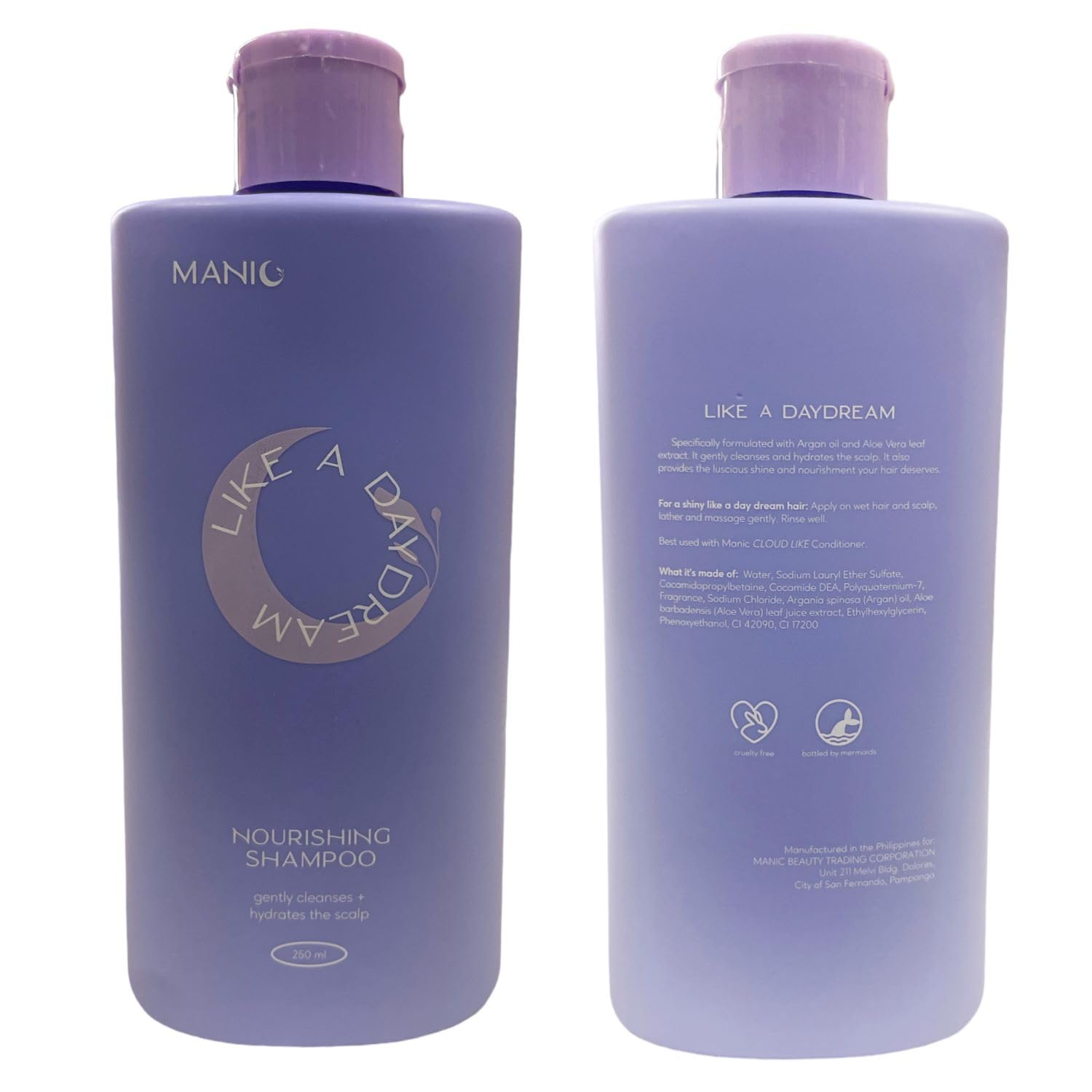 MANIC Beauty Nourishing Shampoo & Strengthening Conditioner Set for Dry Damaged Hair - Hydrating Hair Care Duo for Women - Salon Quality Treatment at Home
