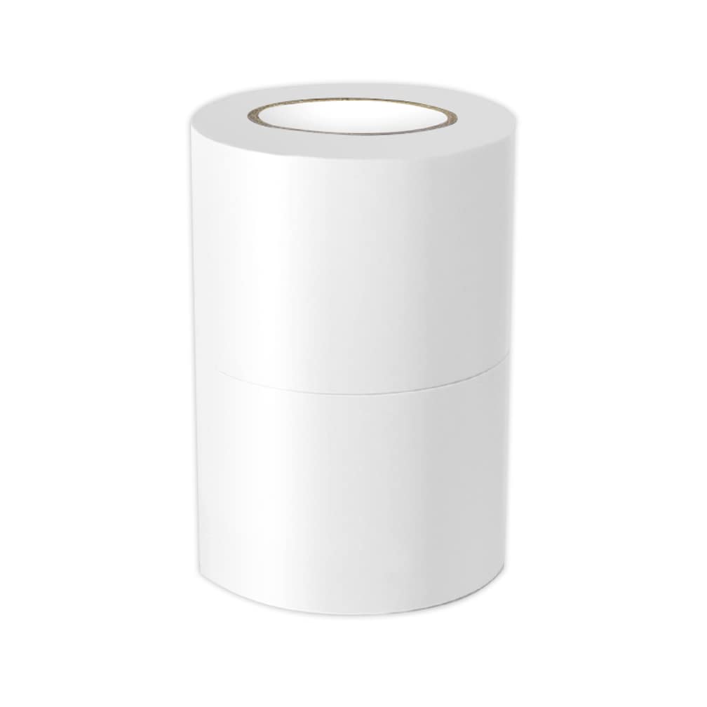 MAVEEK 2 Rolls 2 Inch White Silicone Electrical Tape - Waterproof, Self-Adhesive, Insulating for Indoor/Outdoor Use - Perfect for Garage, Workshop, Pipe, Door & Window Repairs in Cold Weather