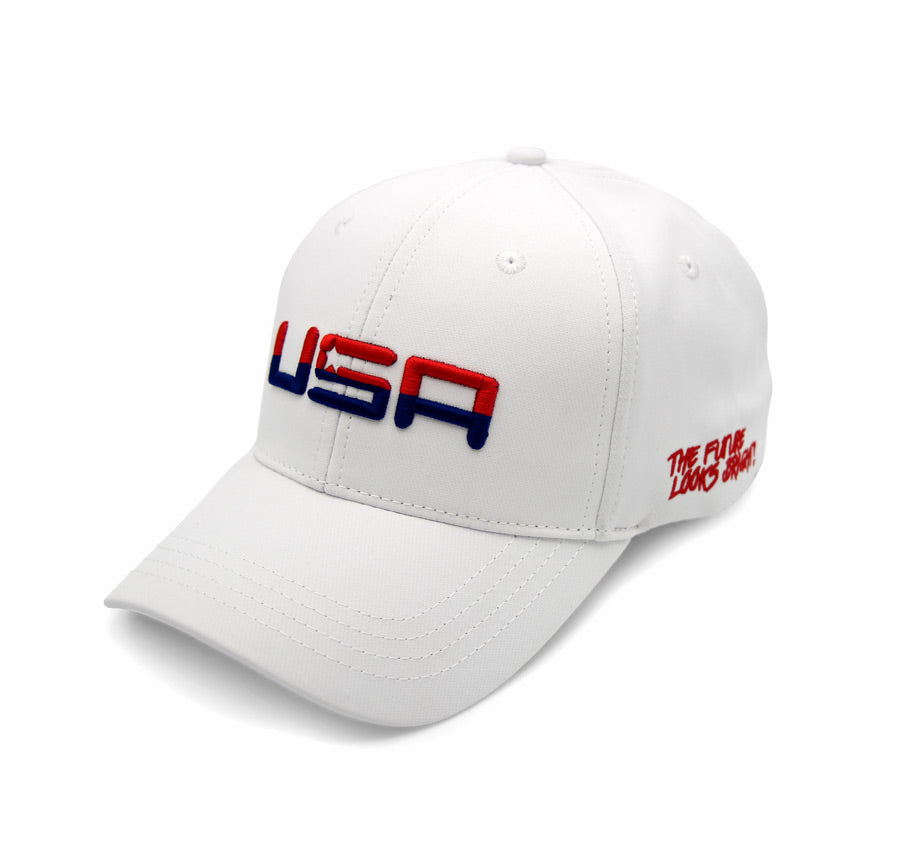 Retro Future Looks Bright White Snapback Hat - Vintage Style Baseball Cap for Men & Women - Perfect for Casual Wear, Street Fashion & Outdoor Activities