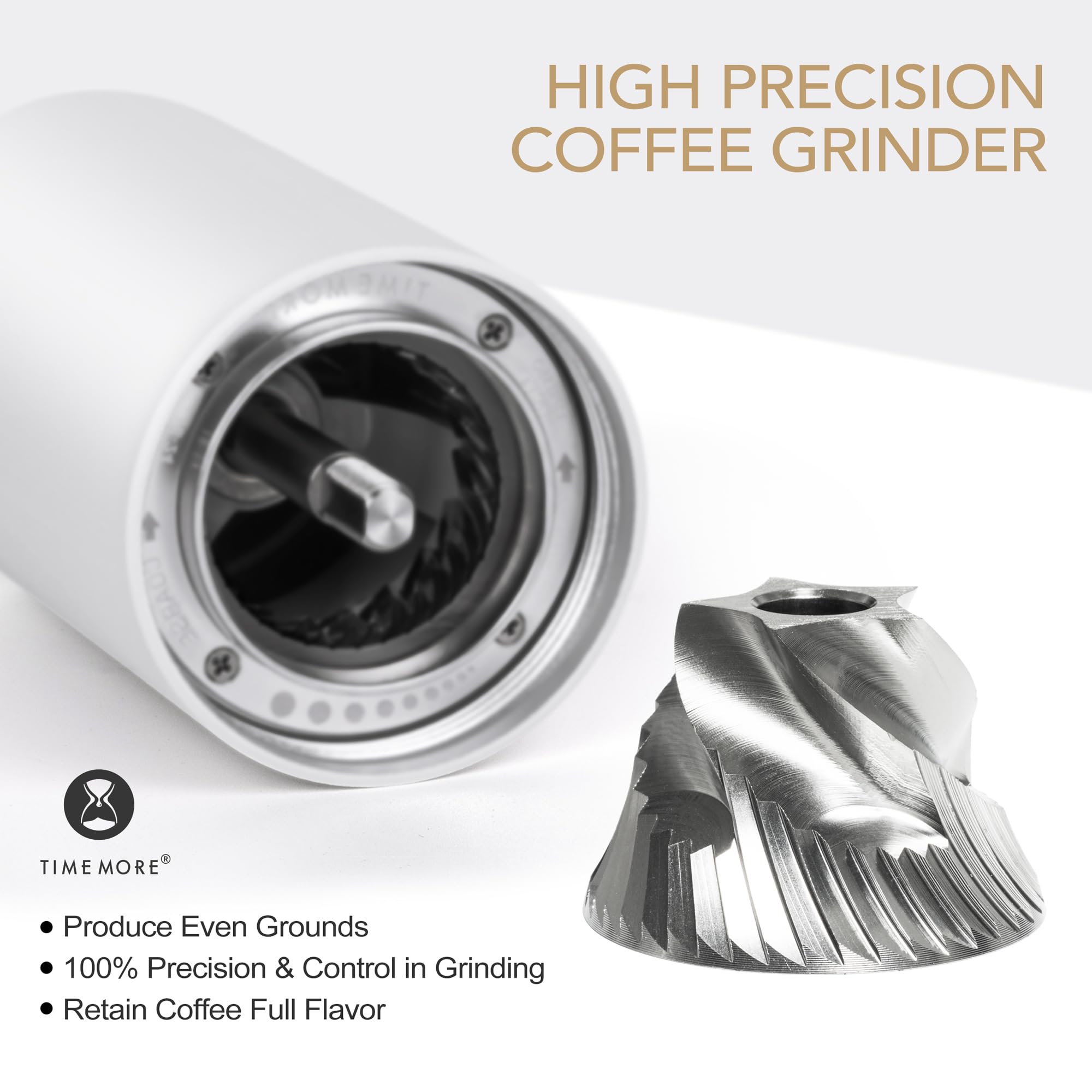 TIMEMORE Chestnut C2S Manual Coffee Grinder - Adjustable Stainless Steel Conical Burr, 20g Capacity for Espresso, French Press, Pour Over & Cold Brew - Perfect for Home, Office & Travel Use