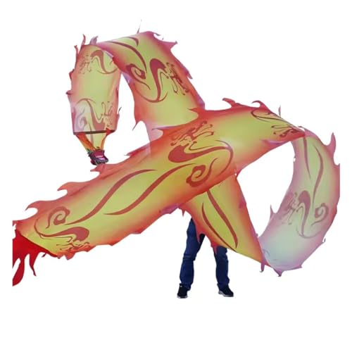 3D Dragon Head Chinese Dance Streamers - Shaking Spiral Ribbons for Adults & Kids, Perfect for Dragon Dance Performances, Festivals, and Cultural Events