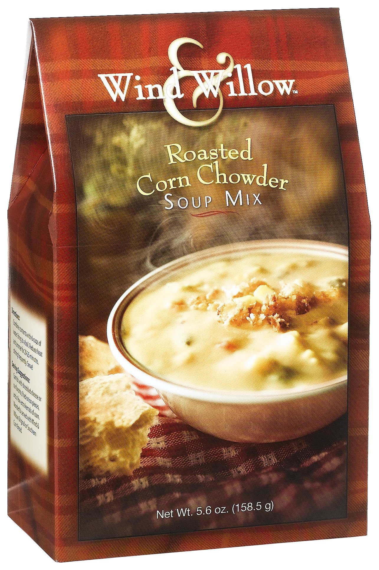 Wind & Willow Roasted Corn Chowder Soup Mix - 5.6 Oz (Pack of 4) | Easy Homemade Corn Chowder | Perfect for Fall Dinners, Camping Meals & Quick Lunches