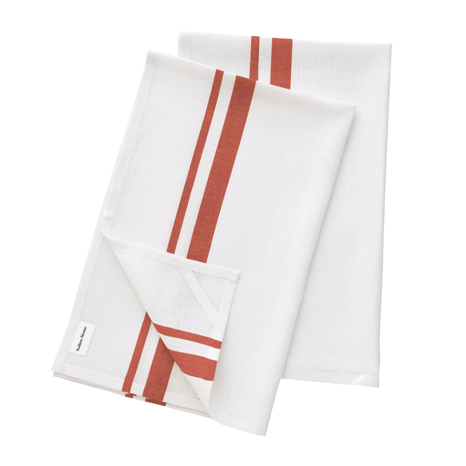 French Striped Kitchen Towels Set of 2 - Absorbent Cotton Dish Cloths for Drying Dishes & Cleaning - Perfect for Farmhouse & Coastal Style Kitchens