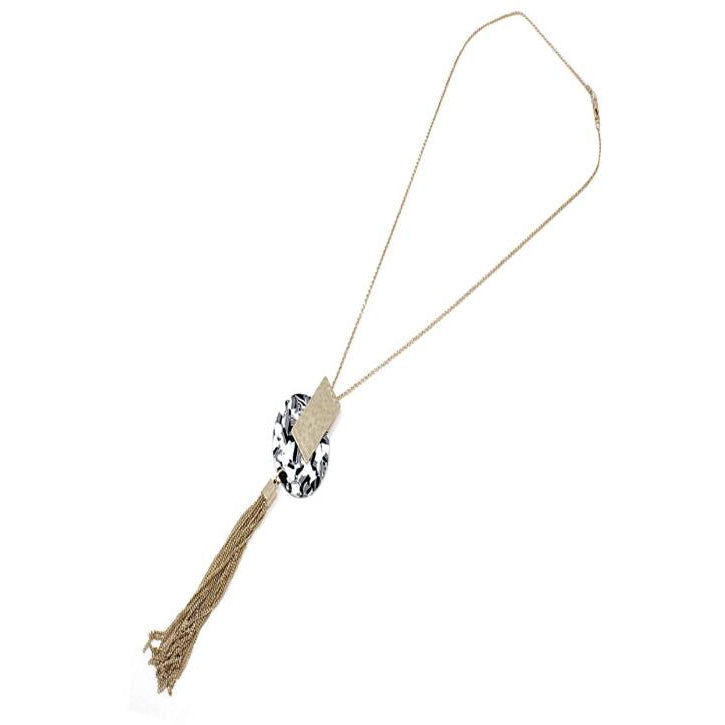 Stylish Acetate Acrylic Necklace Set for Women - Trendy Layered Pendant Jewelry for Casual & Party Wear