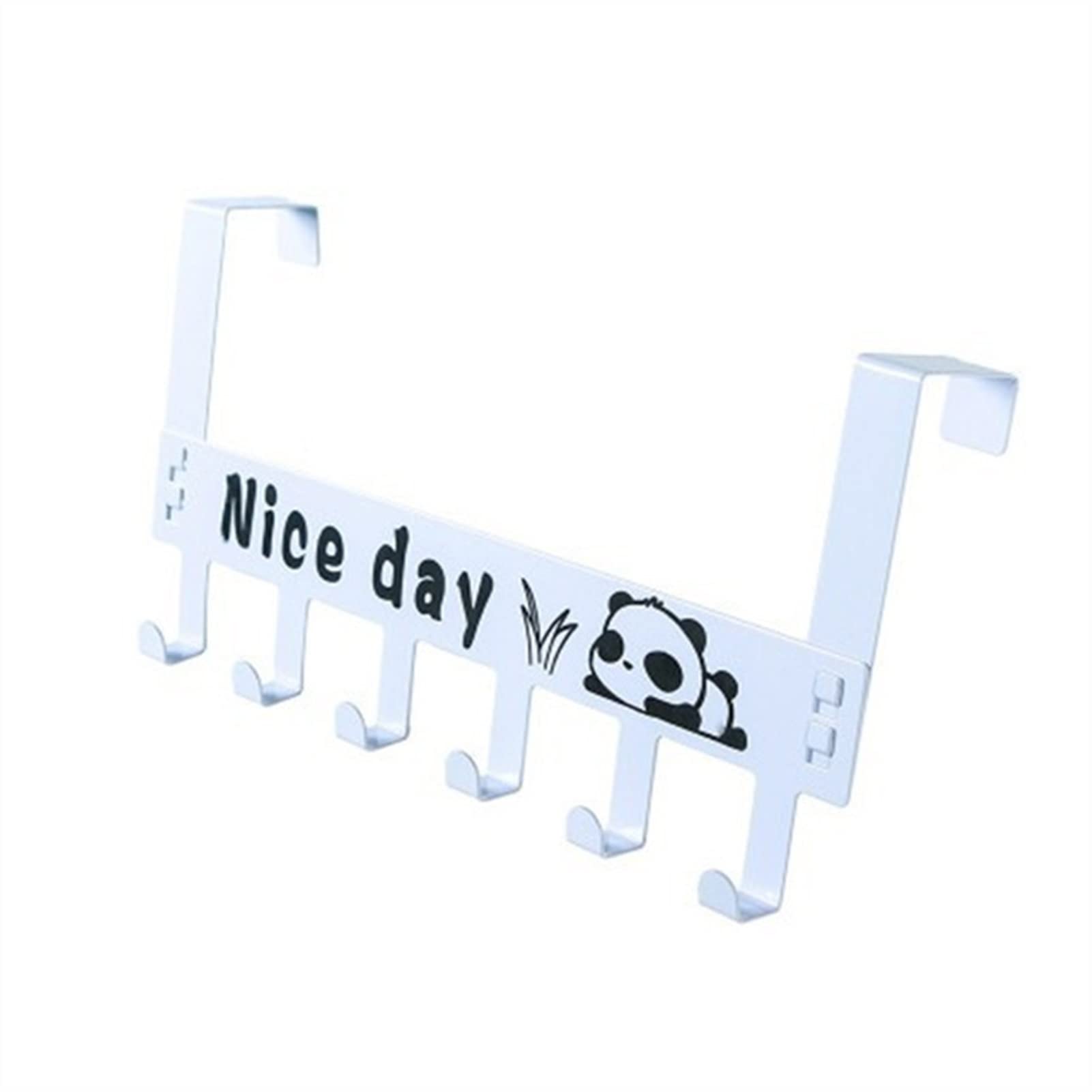 Wall Mounted Metal Coat Rack Organizer - Space Saving Hooks for Hats, Jackets & Umbrellas | Perfect for Hallway, Bedroom Door, Kitchen & Bathroom Organization