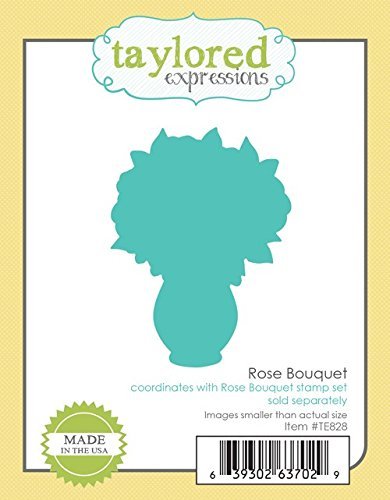 Rose Die Cut Bouquet - Artificial Silk Flowers for Home Decor, Wedding Centerpieces, and DIY Crafts