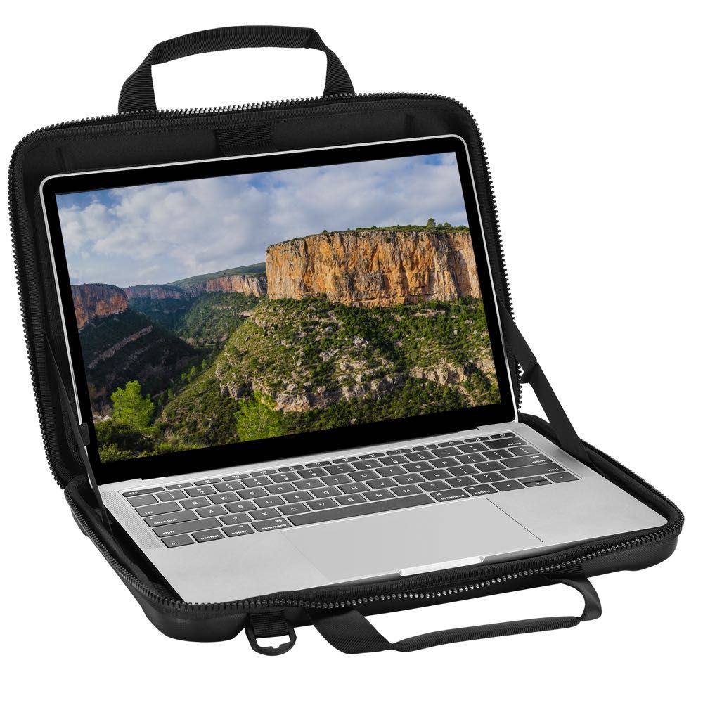 Bonelk Durable 13” 14” Business Attaché Case - Professional Laptop Briefcase for Men & Women, Perfect for Office, Travel & Meetings (Black)
