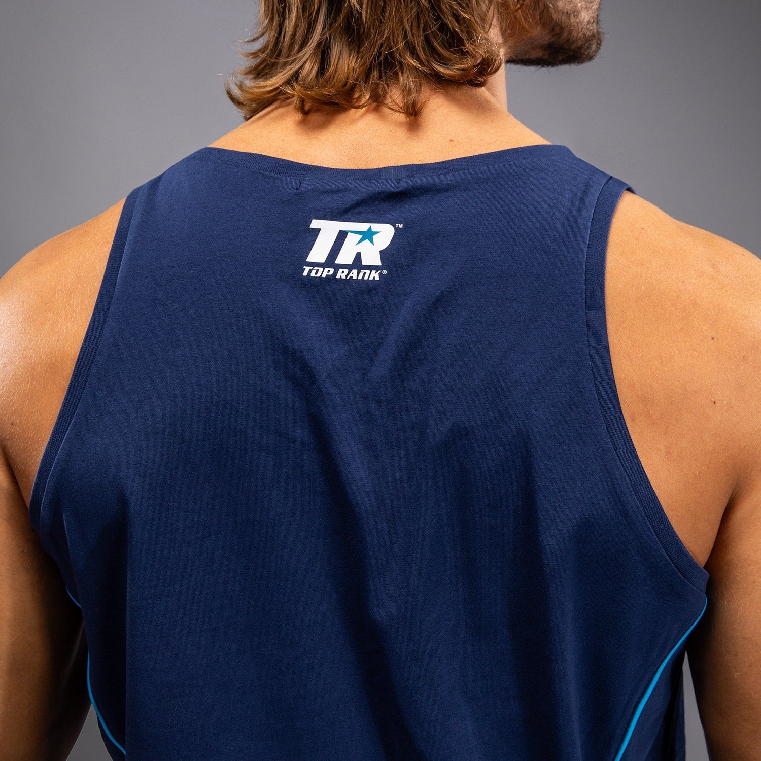 Venum x Top Rank Original Men's Workout Tank Top - Navy Blue - Gym, MMA Training & Casual Wear