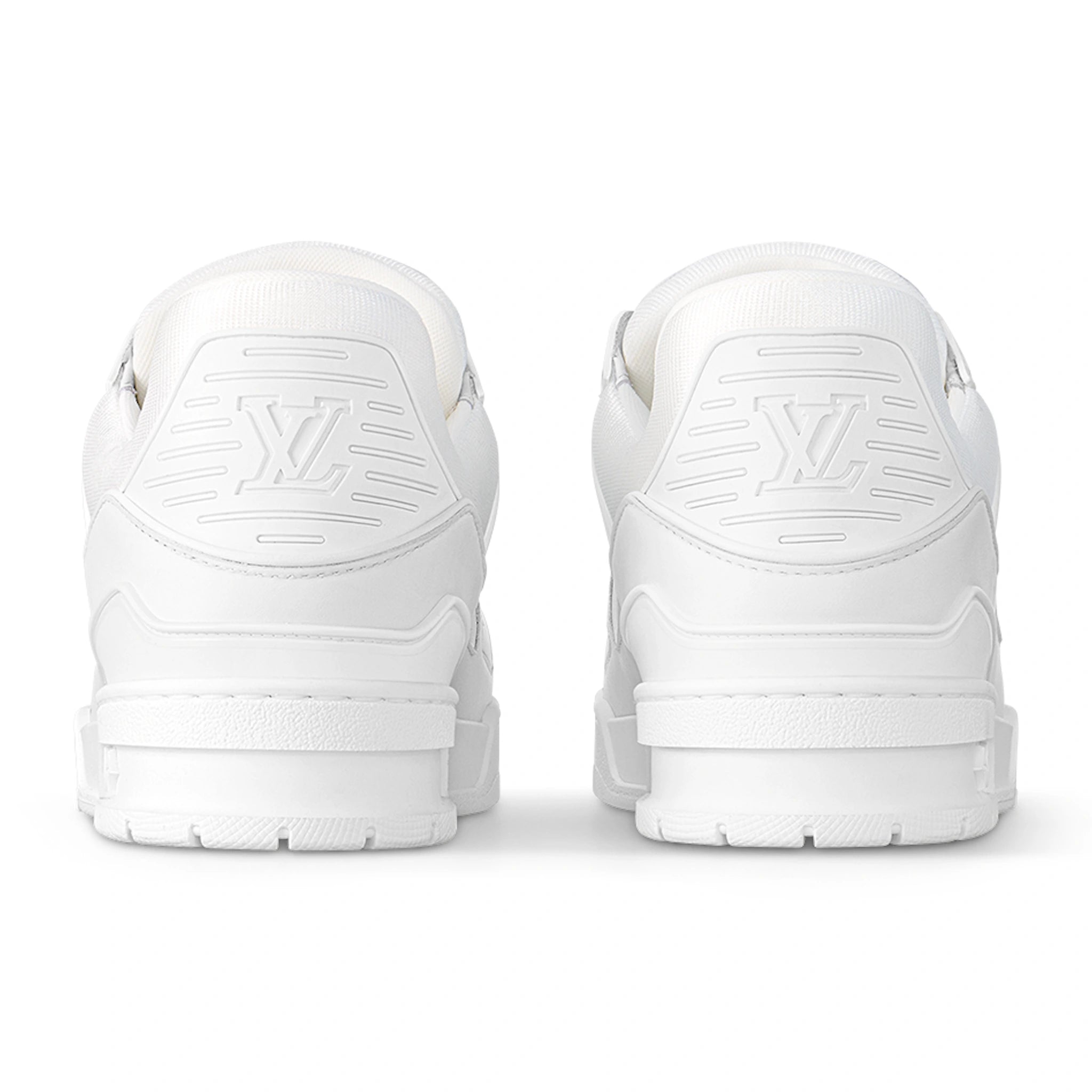 Authentic Louis Vuitton LV White Leather Sneakers for Men - Luxury Casual Shoes for Everyday Wear, Street Style & Fashion Events
