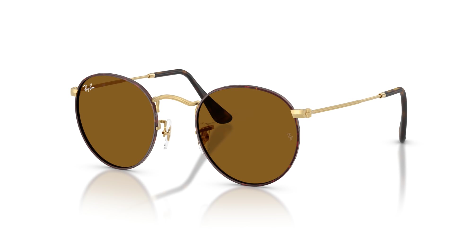 Ray-Ban RB3447 Round Metal Sunglasses for Men & Women - Classic Retro Polarized UV Protection - Perfect for Driving, Beach, and Outdoor Activities