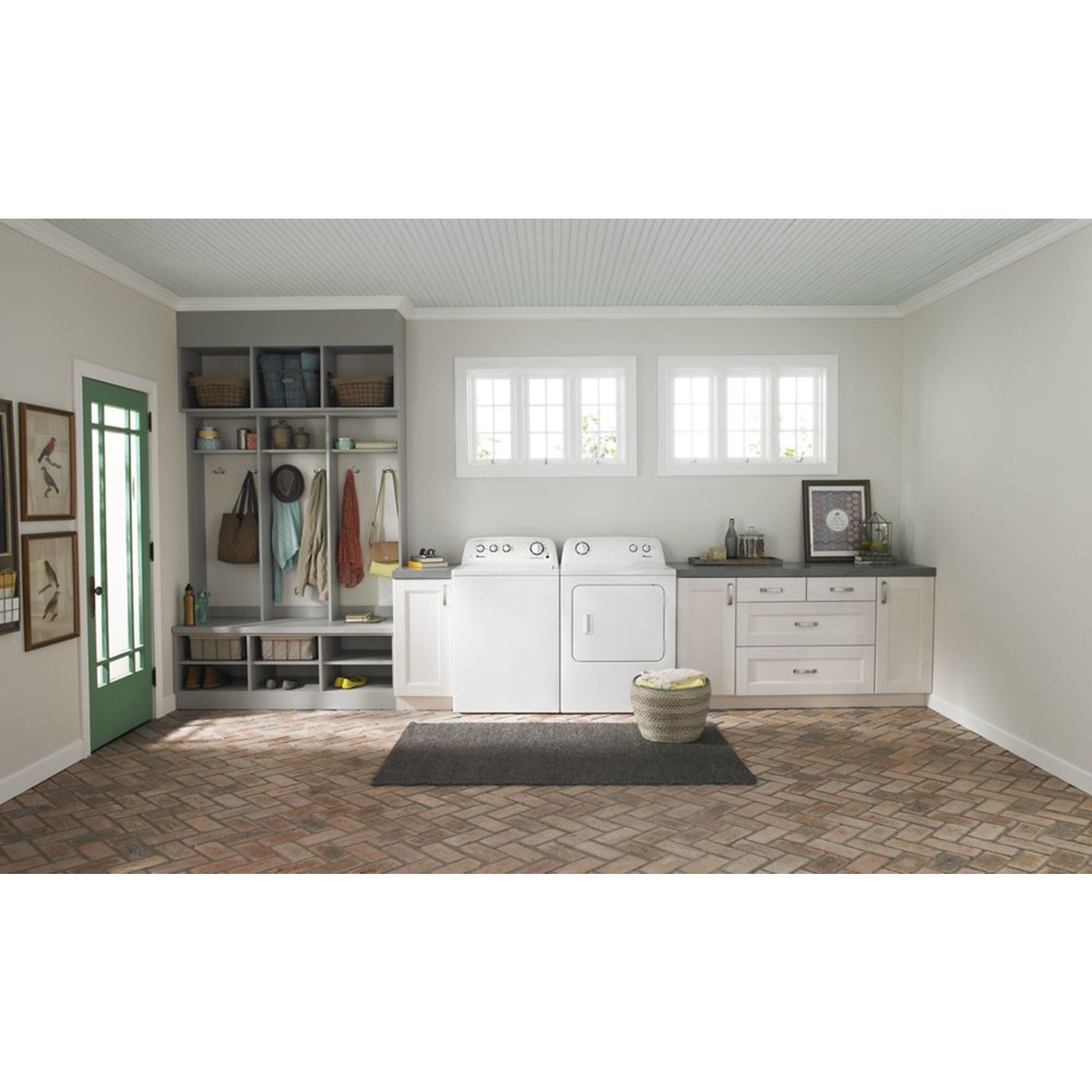 Amana NGD4655EW White Gas Dryer - High Efficiency, Large Capacity for Laundry Rooms & Homes