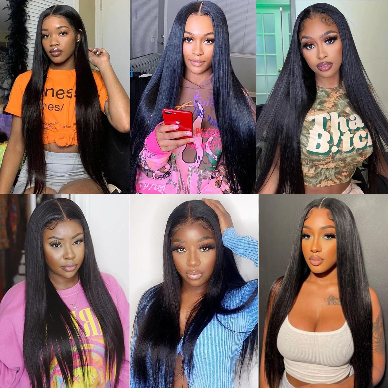 13x4 Brazilian Virgin Human Hair Lace Front Wig - Pre Plucked Straight 13x4 Lace Frontal Wig for Black Women (28 Inch, Natural Color) | Perfect for Daily Wear, Parties & Special Occasions