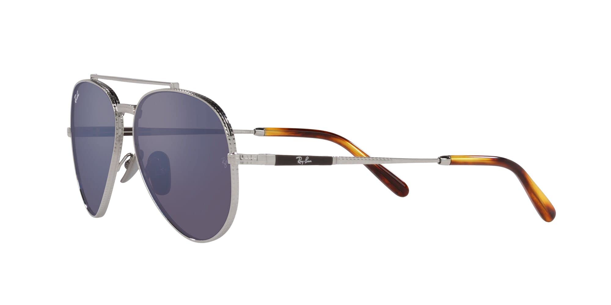 Ray-Ban RB8225 Aviator Titanium Sunglasses for Men & Women - Polarized UV Protection - Lightweight & Durable - Perfect for Driving, Travel & Outdoor Activities