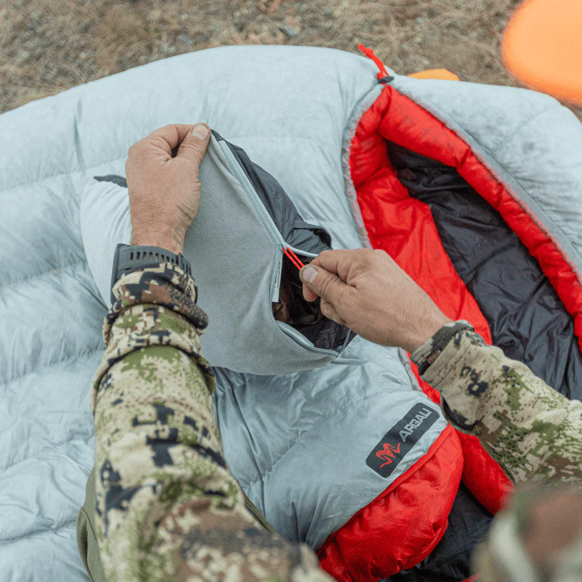 Argali Elite Dream Backpacking Pillow - Ultra Lightweight & Compact Travel Pillow for Camping, Hiking, Backpacking - Perfect for Outdoor Adventures & Airplane Travel
