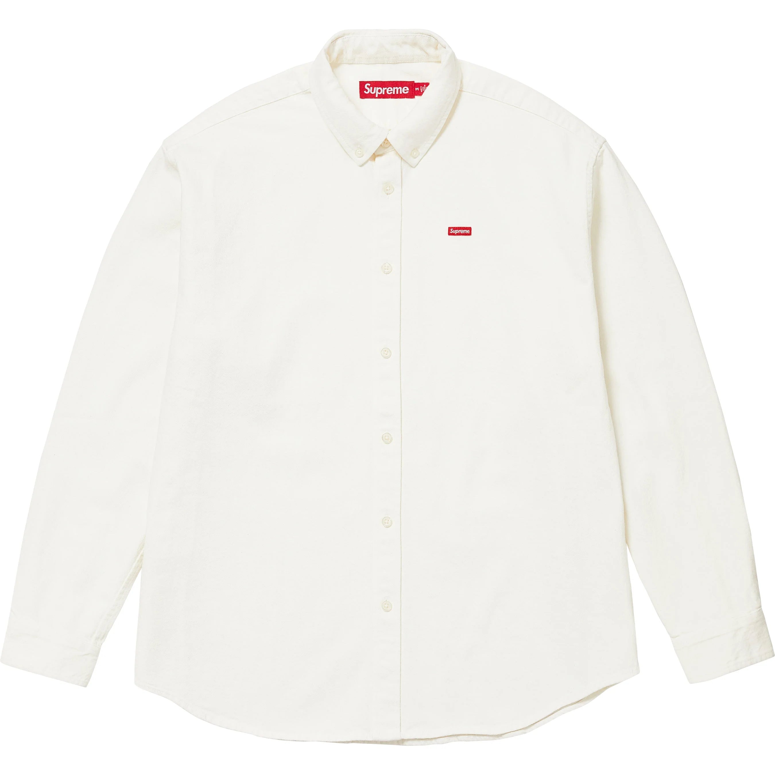 Supreme FW24 Small Box Logo T-Shirt - White Denim Streetwear for Men & Women | Casual Wear, Urban Fashion, Street Style Outfits