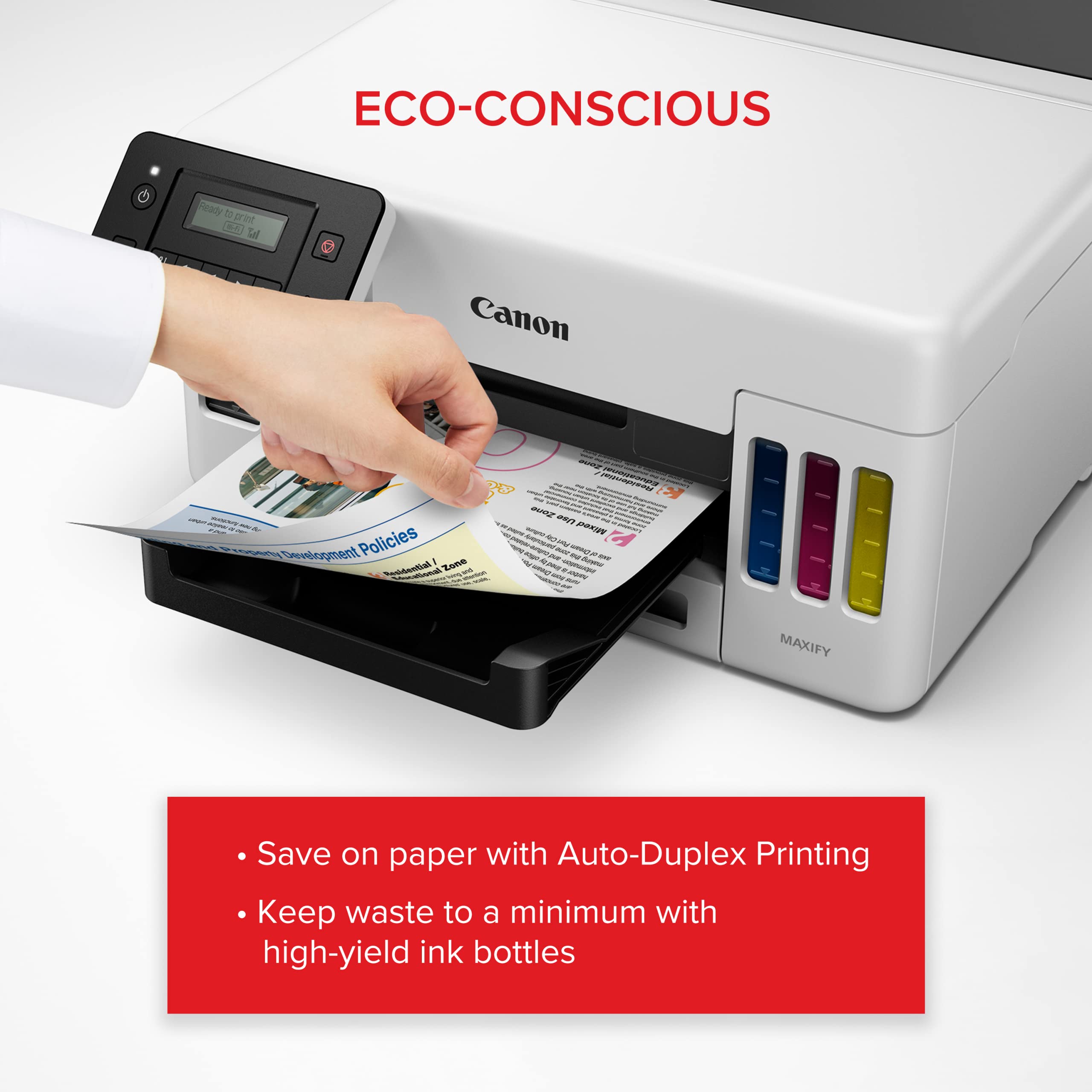 Canon MAXIFY GX5020 Wireless Single Function Printer - High-Speed Printing for Home & Small Office | Ideal for Documents, Reports & Everyday Printing Needs