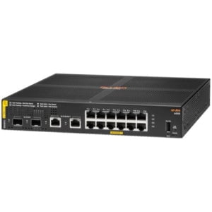 Aruba 6000 12G Class4 PoE+ Managed Switch - 12 Port Gigabit Ethernet (10/100/1000Base-T) with 2 SFP Slots, 139W PoE Budget, Layer 3 Support | Ideal for Office Networks, Data Centers & Smart Building Deployments