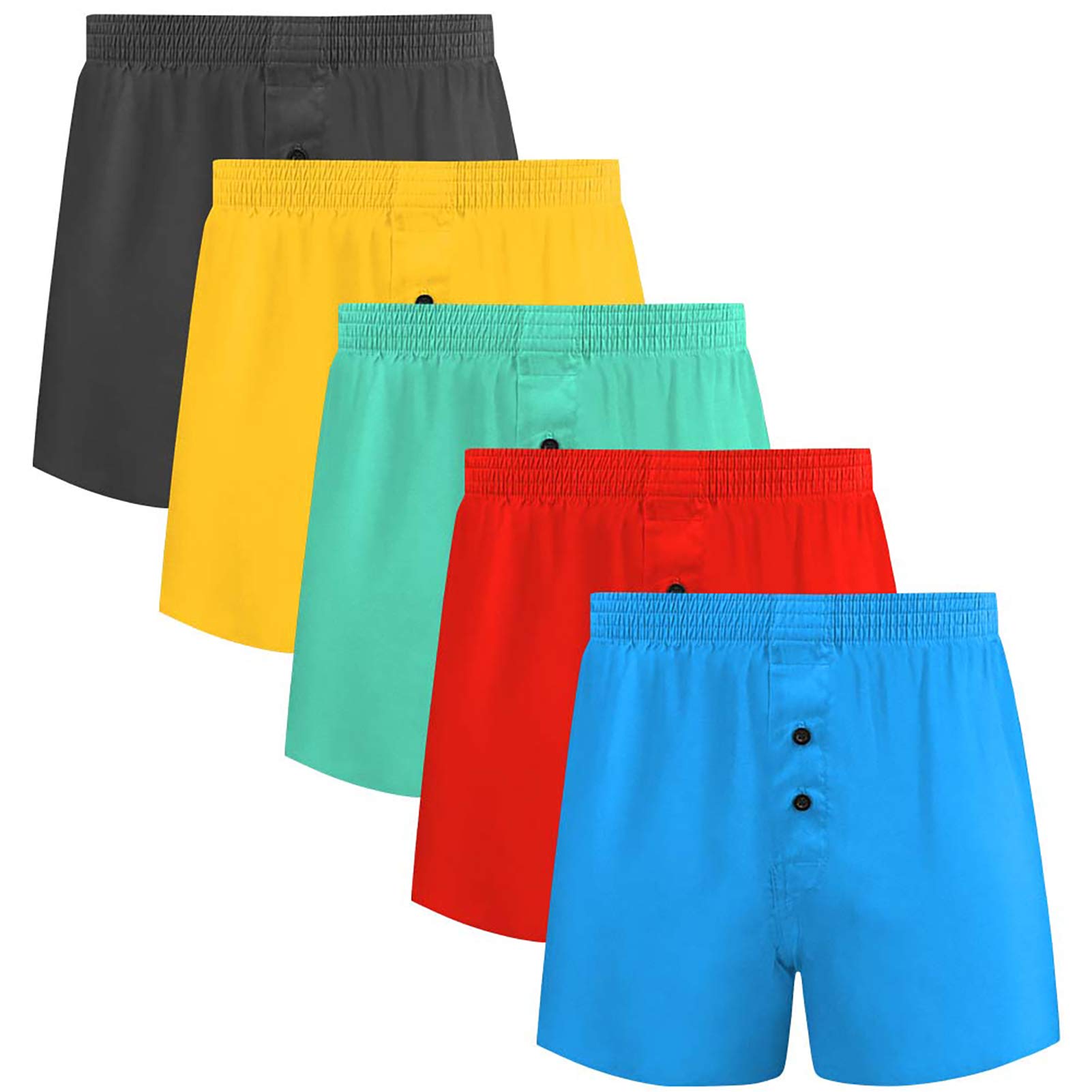 **5Mayi Men's Cotton Boxer Briefs - Soft Breathable Underwear for Men (Pack of 3, 5, or 10) - Sizes S M L XL XXL - Perfect for Daily Wear, Workout & Travel**