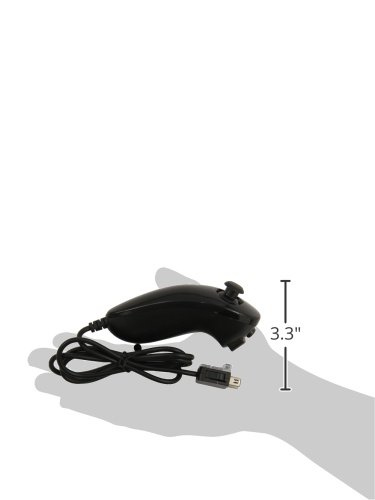 Best Black Nunchuck Controller for Nintendo Wii - Wireless Motion Sensing Game Accessory for Wii Sports, Mario Kart & More - Perfect for Family Game Nights & Competitive Gaming