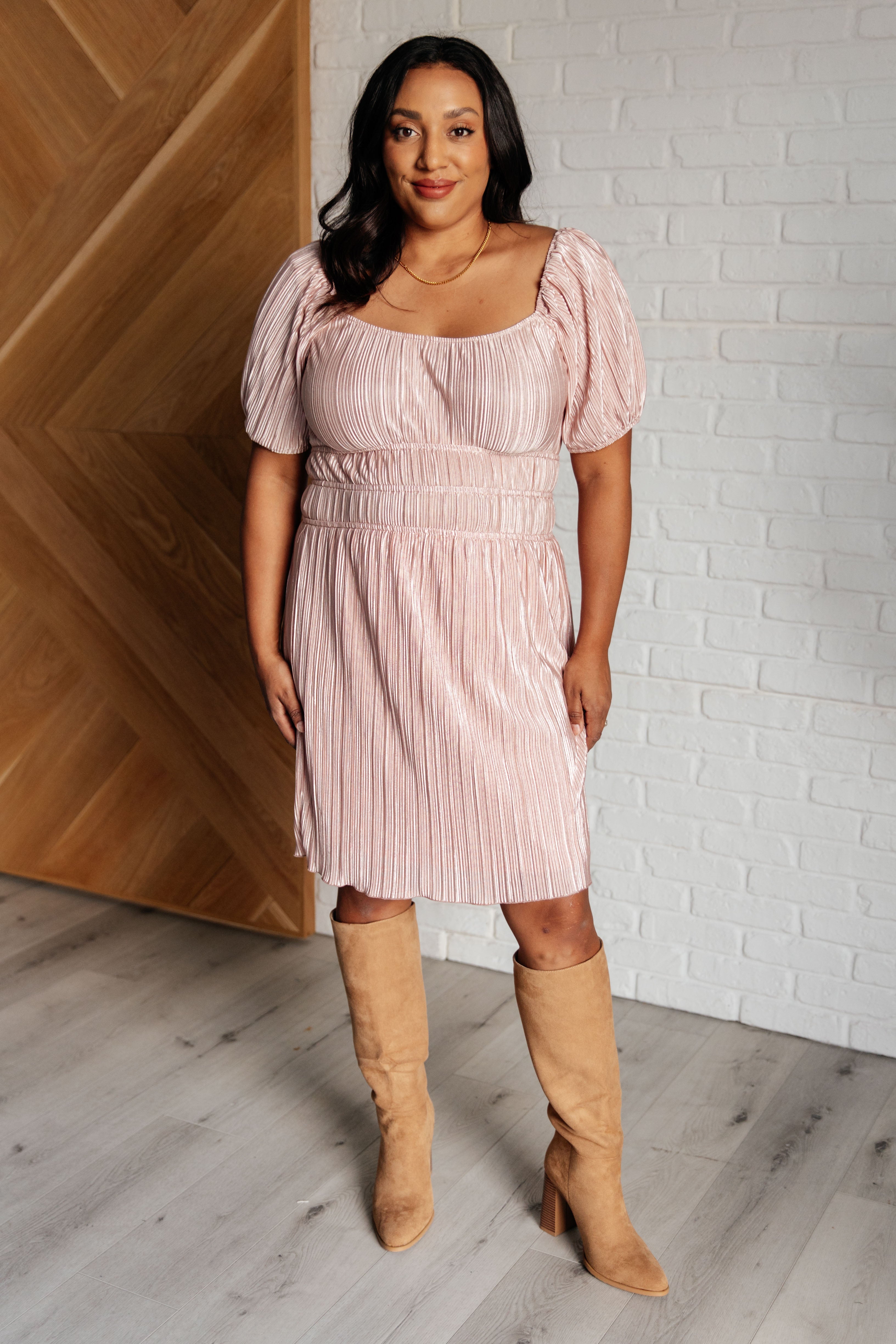 Stylish Balloon Sleeve Dress for Women - Trendy Aesthetic Fashion for Parties, Weddings & Date Nights