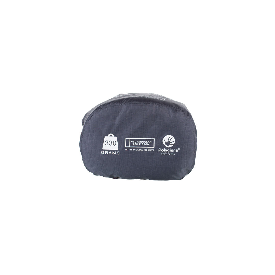 Lifeventure Cotton Stretch Sleeping Bag Liner - Breathable Rectangular Travel Sleeping Bag for Camping, Hiking & Backpacking - Lightweight & Compact for Outdoor Adventures